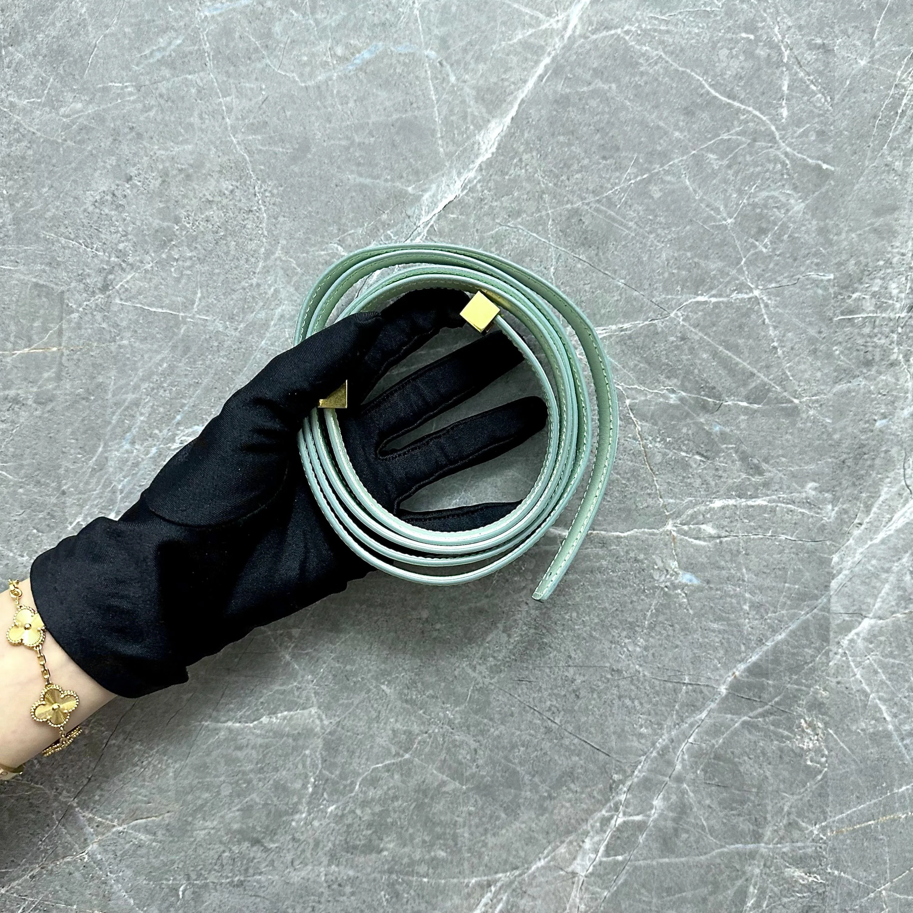 Celine Classic Box Smooth Calfskin Mint Green GHW - Best Luxury Designers