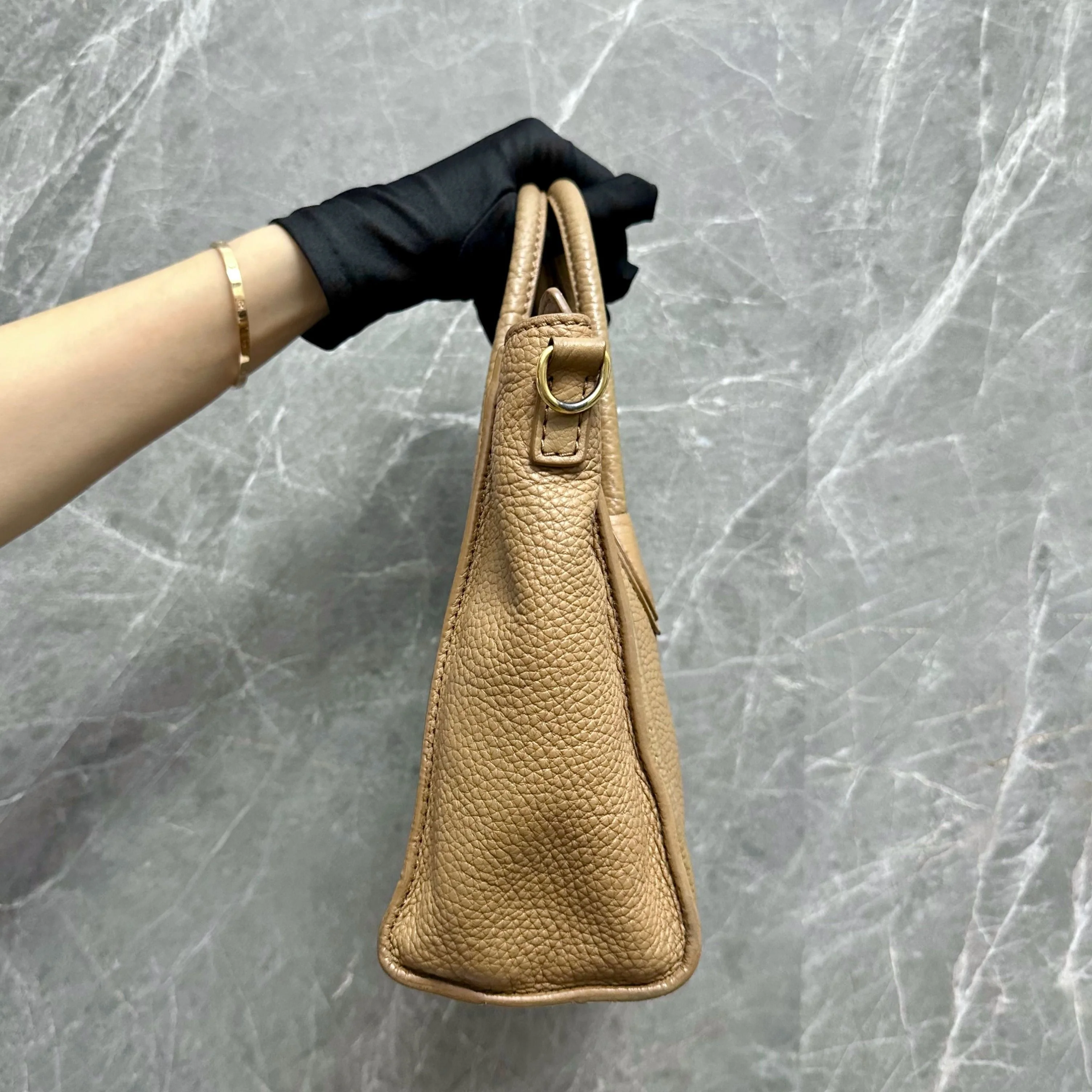 Celine Luggage Mini Camel Beige Top Handle Bag - Best Luxury Designers