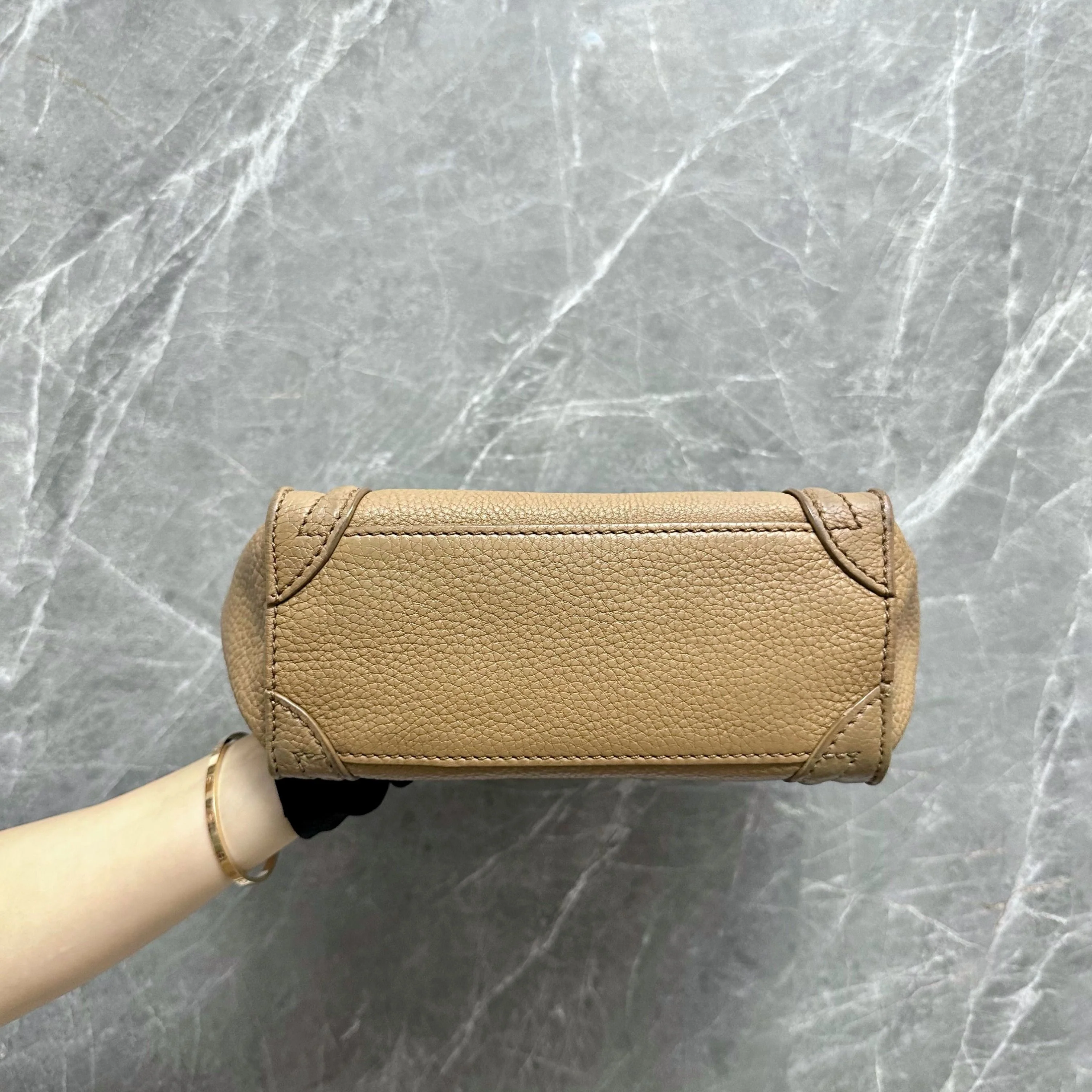 Celine Luggage Mini Camel Beige Top Handle Bag - Best Luxury Designers