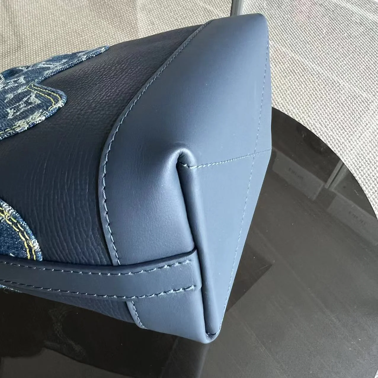 Louis Vuitton LV Japanese Cruiser Denim Blue Handbag