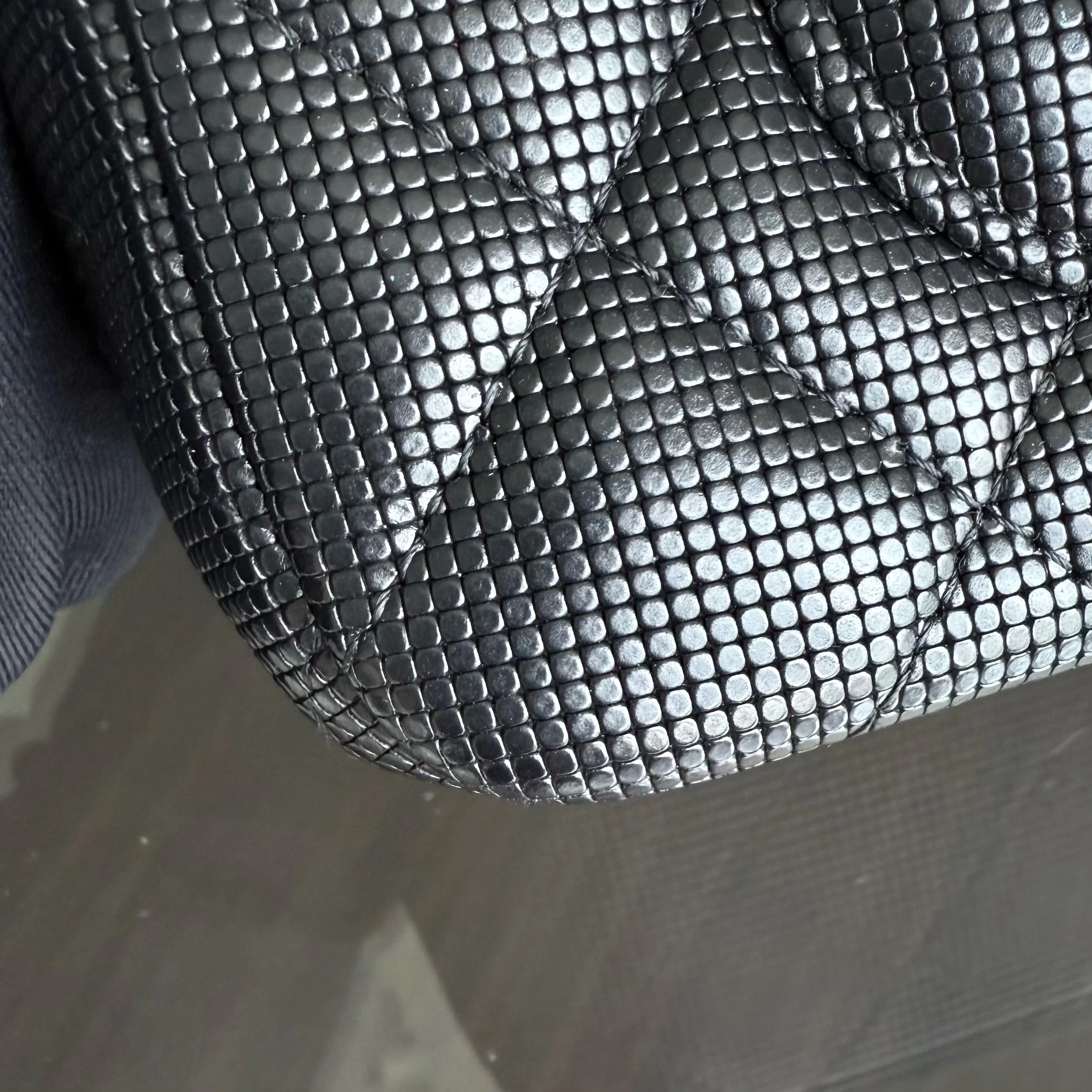 Chanel Classic Flap Mini - Pixelated Calfskin 20CM Limited Edition Quilted Black Gold Hardware Series 21