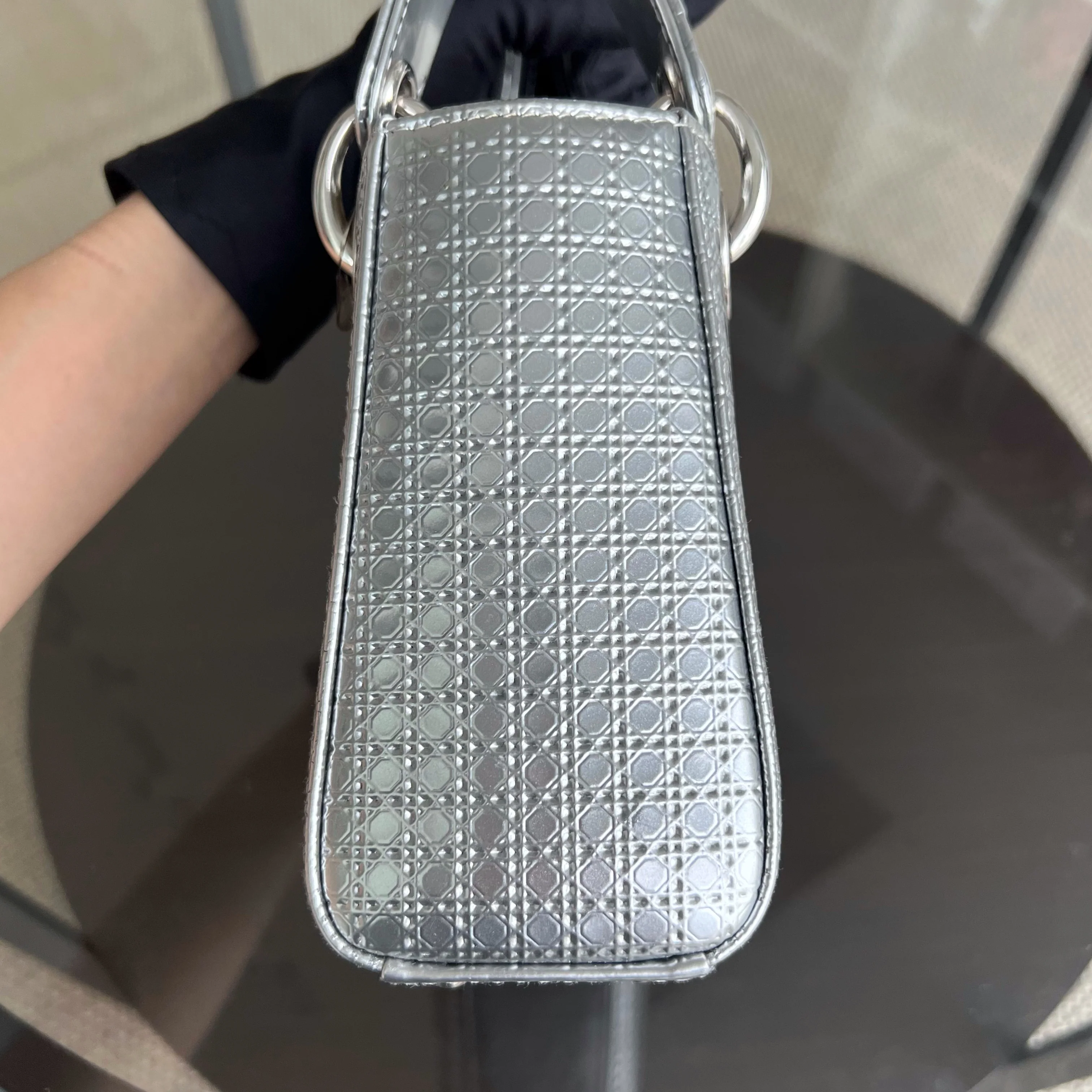 *Chain Strap* Dior Lady Mini Micro-Cannage
Silver Limited Edition SHW - Best Luxury Designers