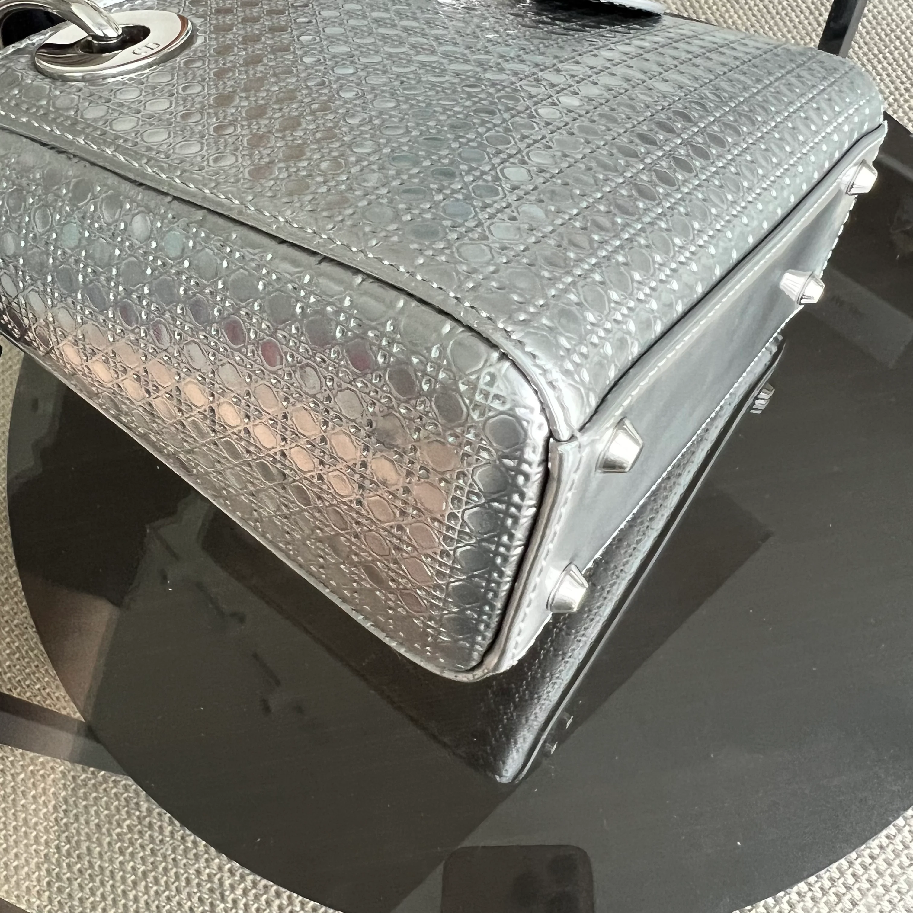 *Chain Strap* Dior Lady Mini Micro-Cannage
Silver Limited Edition SHW - Best Luxury Designers