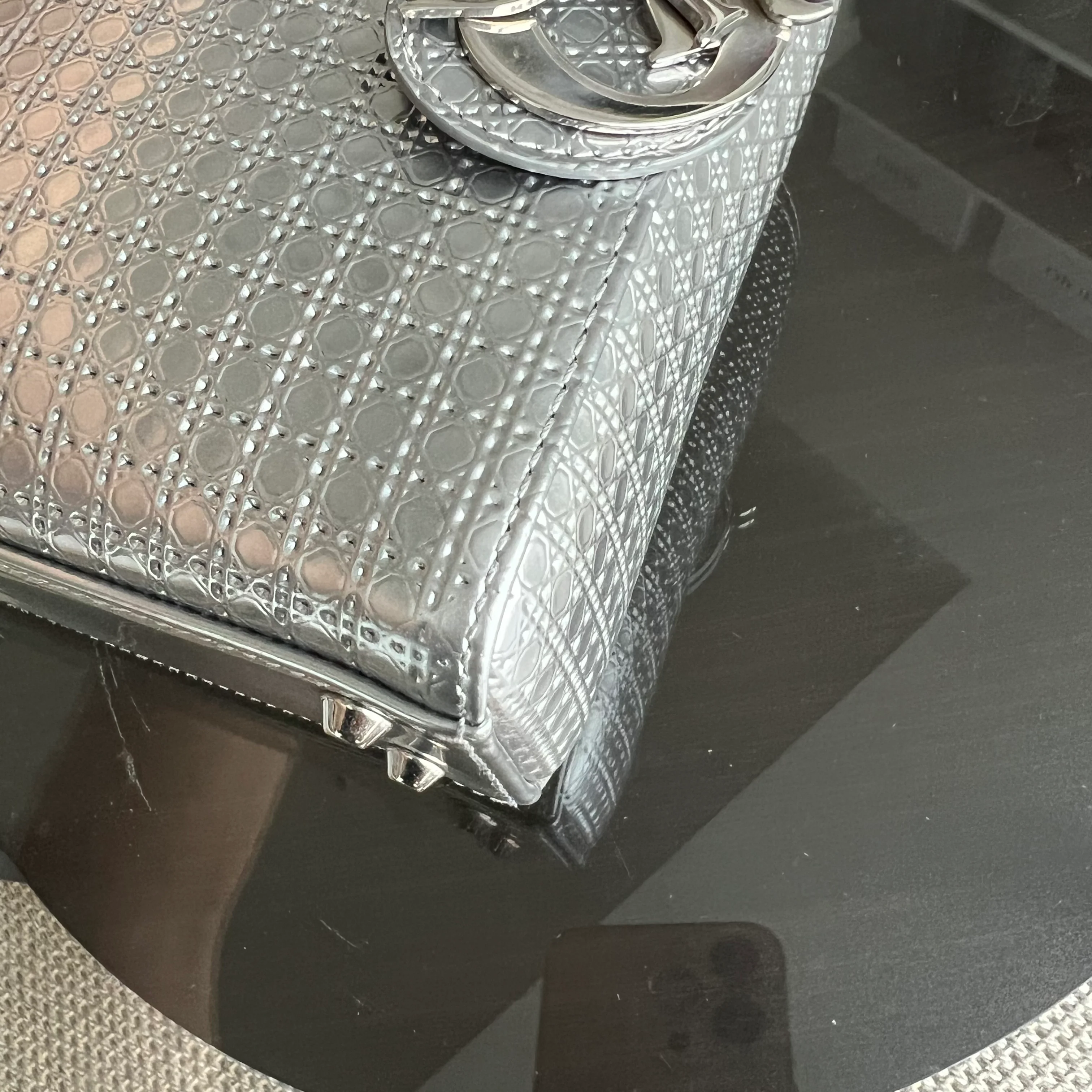 *Chain Strap* Dior Lady Mini Micro-Cannage
Silver Limited Edition SHW - Best Luxury Designers