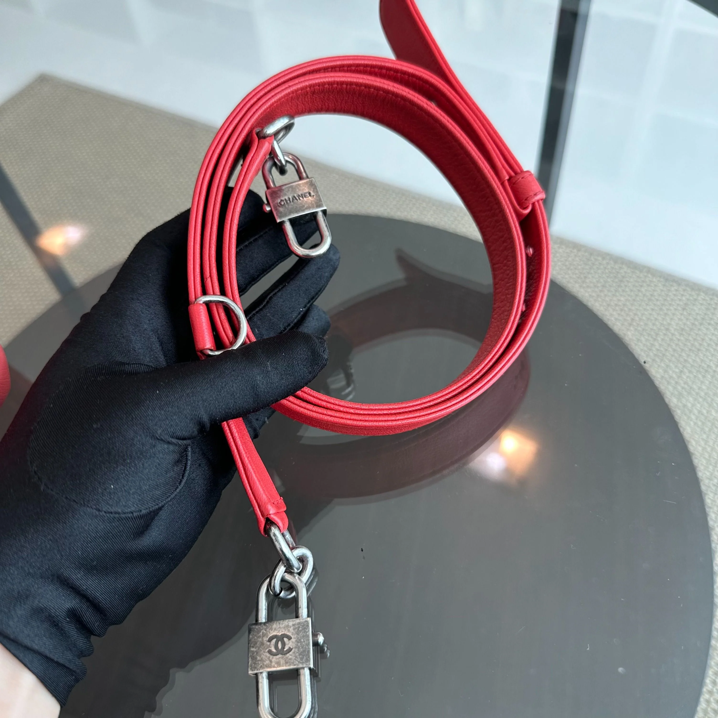 Chanel 2016 Seasonal Flap Two Way Quilted Grained Calfskin Red No 21 - Best Luxury Designers