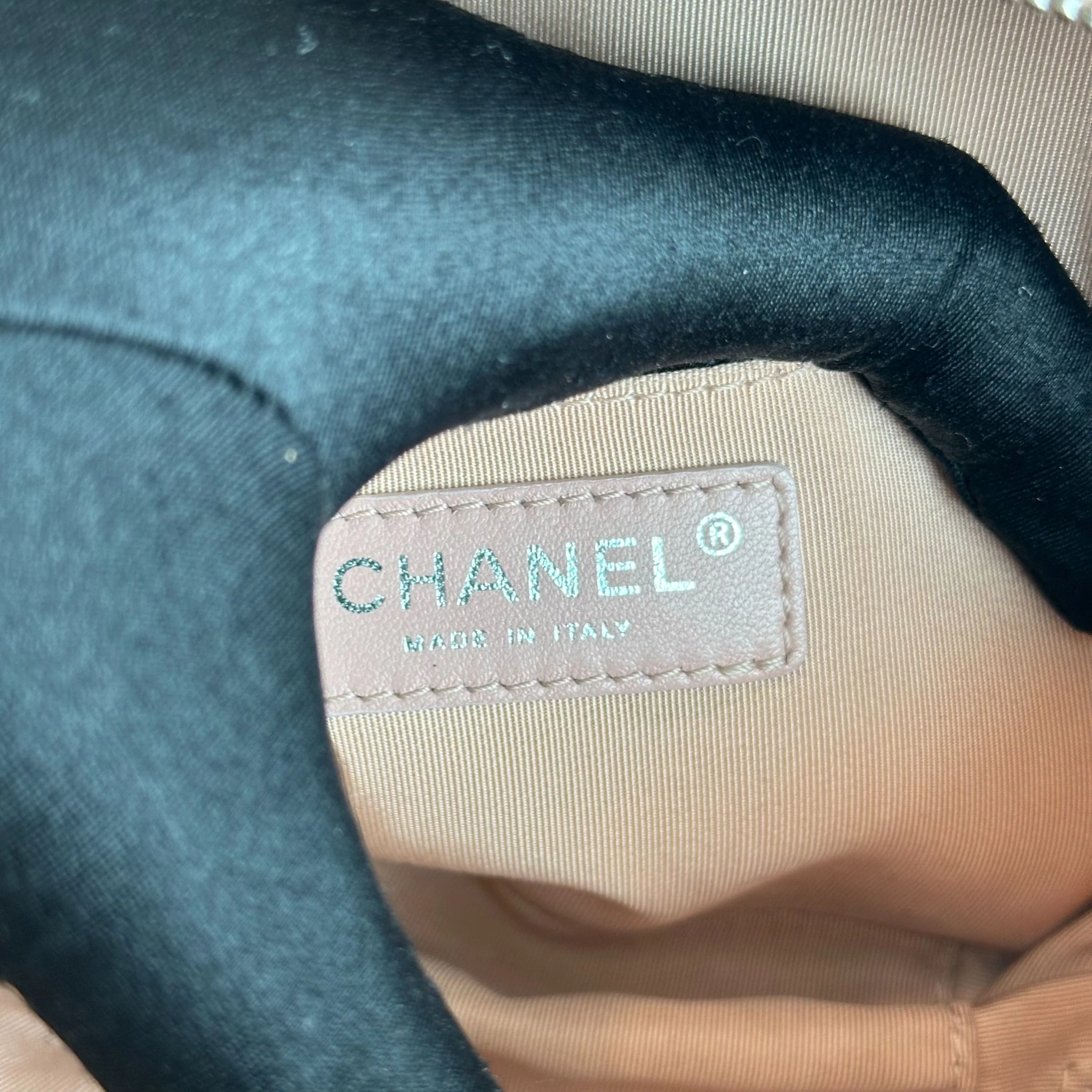 Chanel Box Camera Quilted Goatskin Beige SHW No 24 - Best Luxury Designers