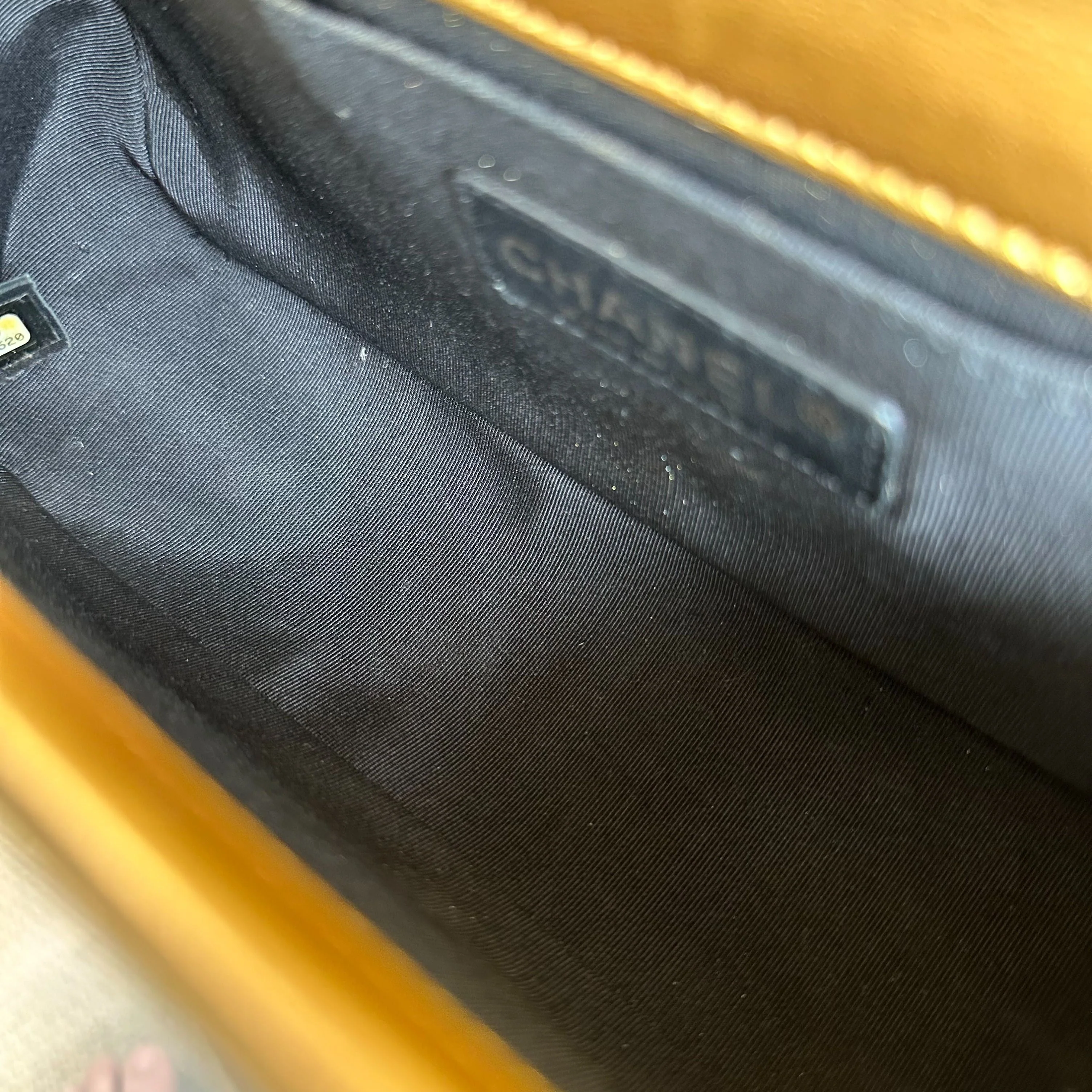 Chanel Boy Old Medium 25cm Patent Leather Gold GHW No 19 - Best Luxury Designers