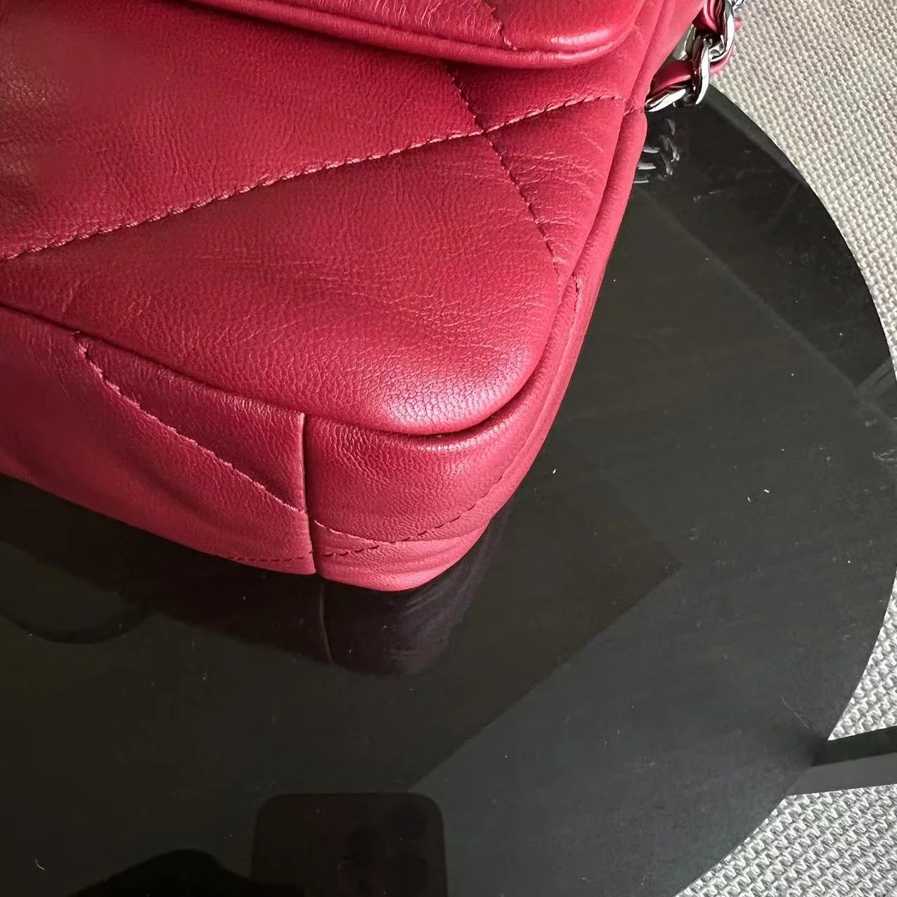 Chanel C19 Goatskin Small 19 Quilted Goatskin Burgundy Dark Red GHW No 30 - Best Luxury Designers