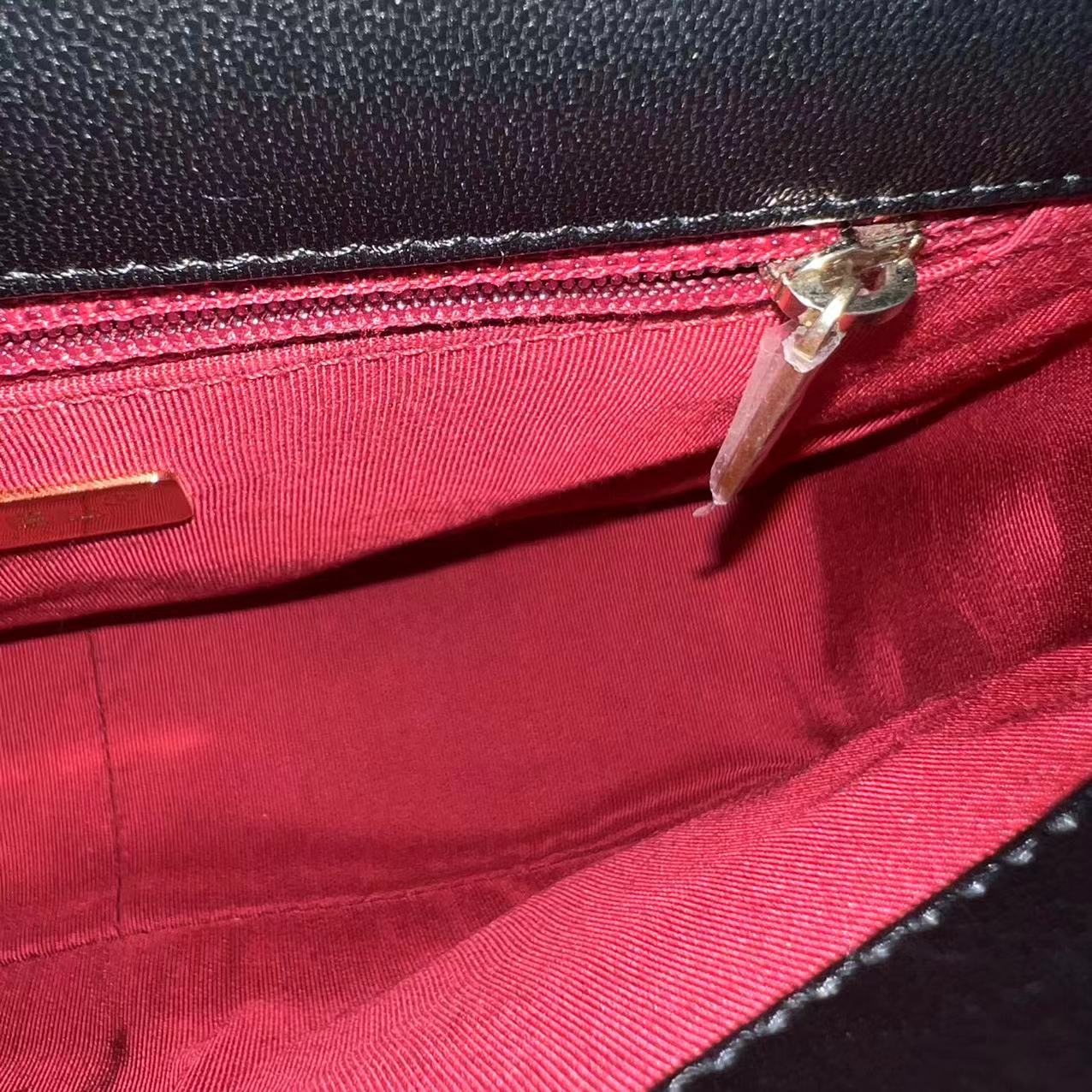 Chanel C19 Small 19 Bag Quilted Goatskin Black Two-Tone Hardware Series 30 - Best Luxury Designers