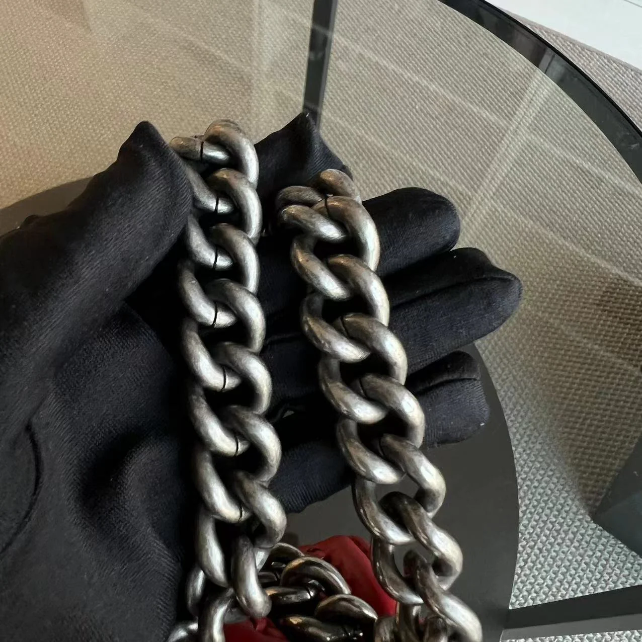 Chanel Calfskin Boy Handle New Medium 28CM Quilted Leboy Palladium Silver Hardware Series 23 - Best Luxury Designers