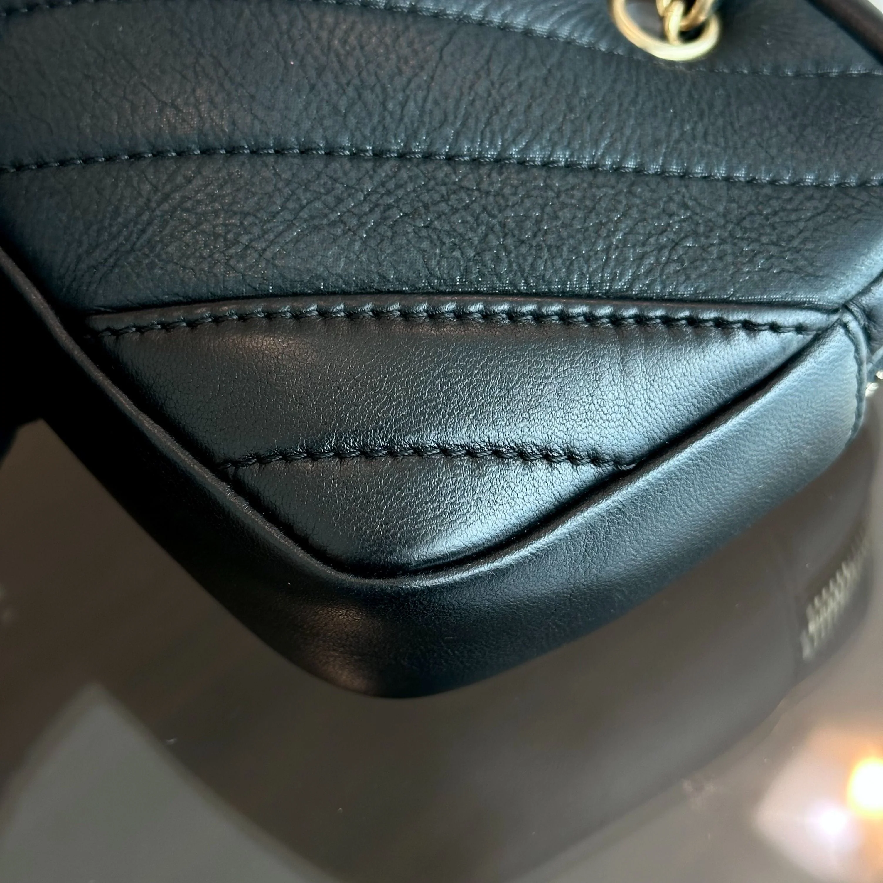 Chanel Camera Chevron Calfskin Small Black Shoulder Bag No 21 - Best Luxury Designers