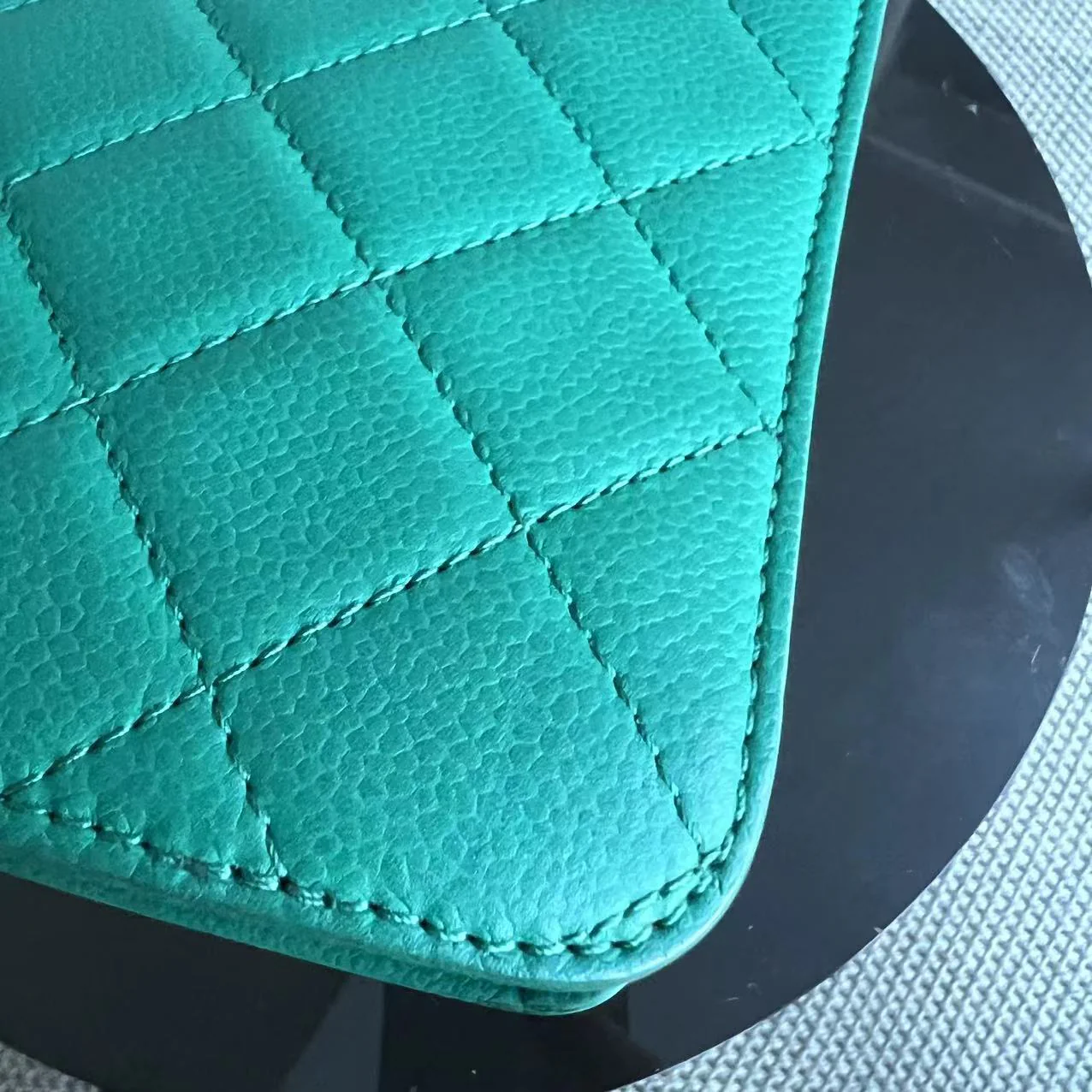 Chanel Caviar 25CM 2017 Urban Handle Quilted Grained Calfskin Green Blue Silver Hardware Series 23 - Best Luxury Designers