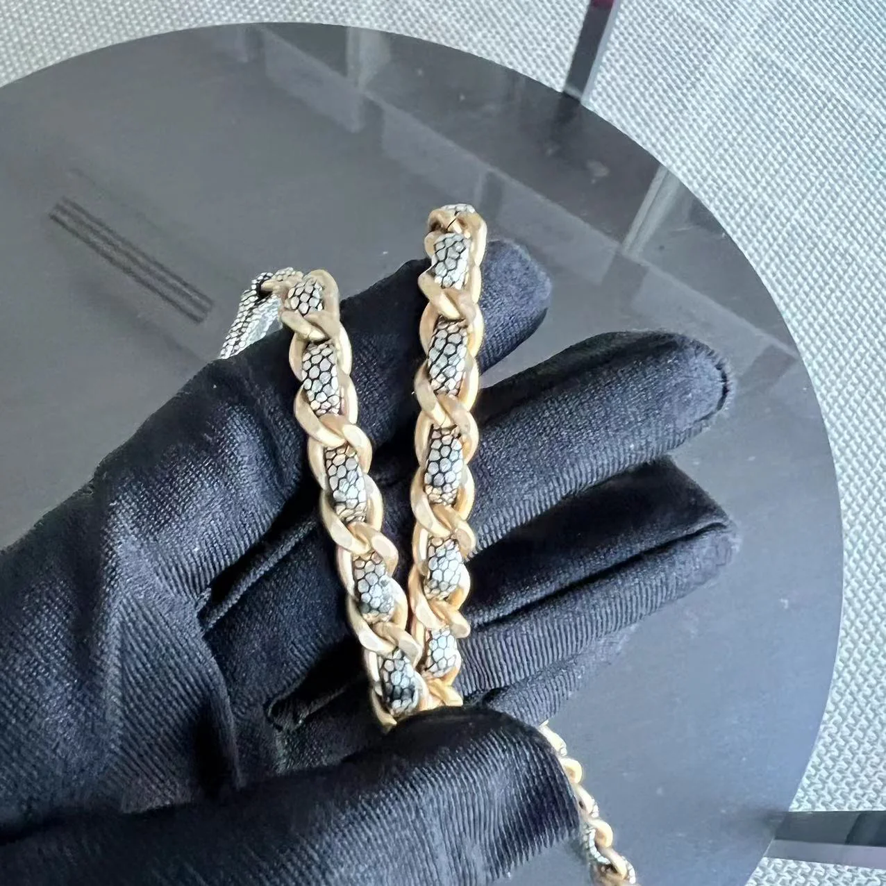 Chanel Caviar Coco Handle Small Grained Calfskin Metallic Silver Golden Hardware Series 28 - Best Luxury Designers