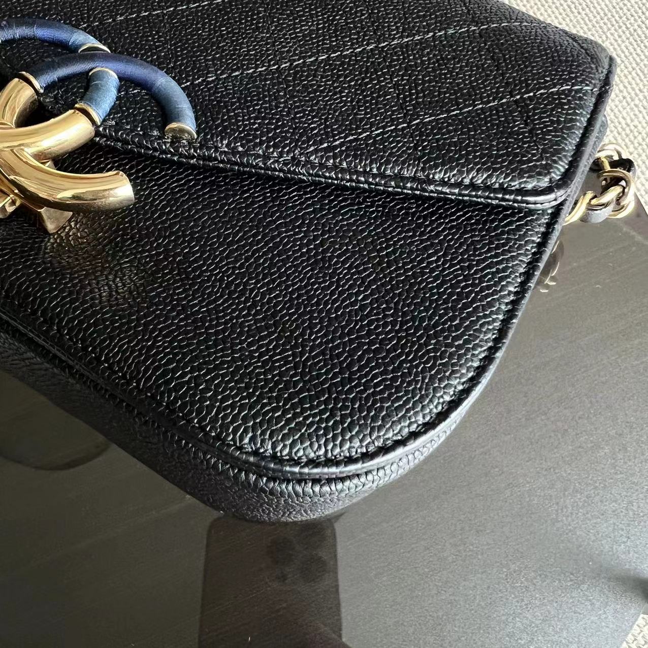Chanel Caviar Cuba Coco Quilted Calfskin Cross Body Black GHW No 25 - Best Luxury Designers