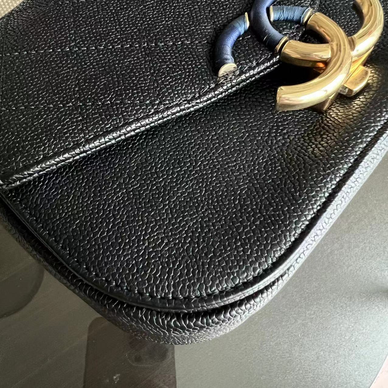 Chanel Caviar Cuba Coco Quilted Calfskin Cross Body Black GHW No 25 - Best Luxury Designers