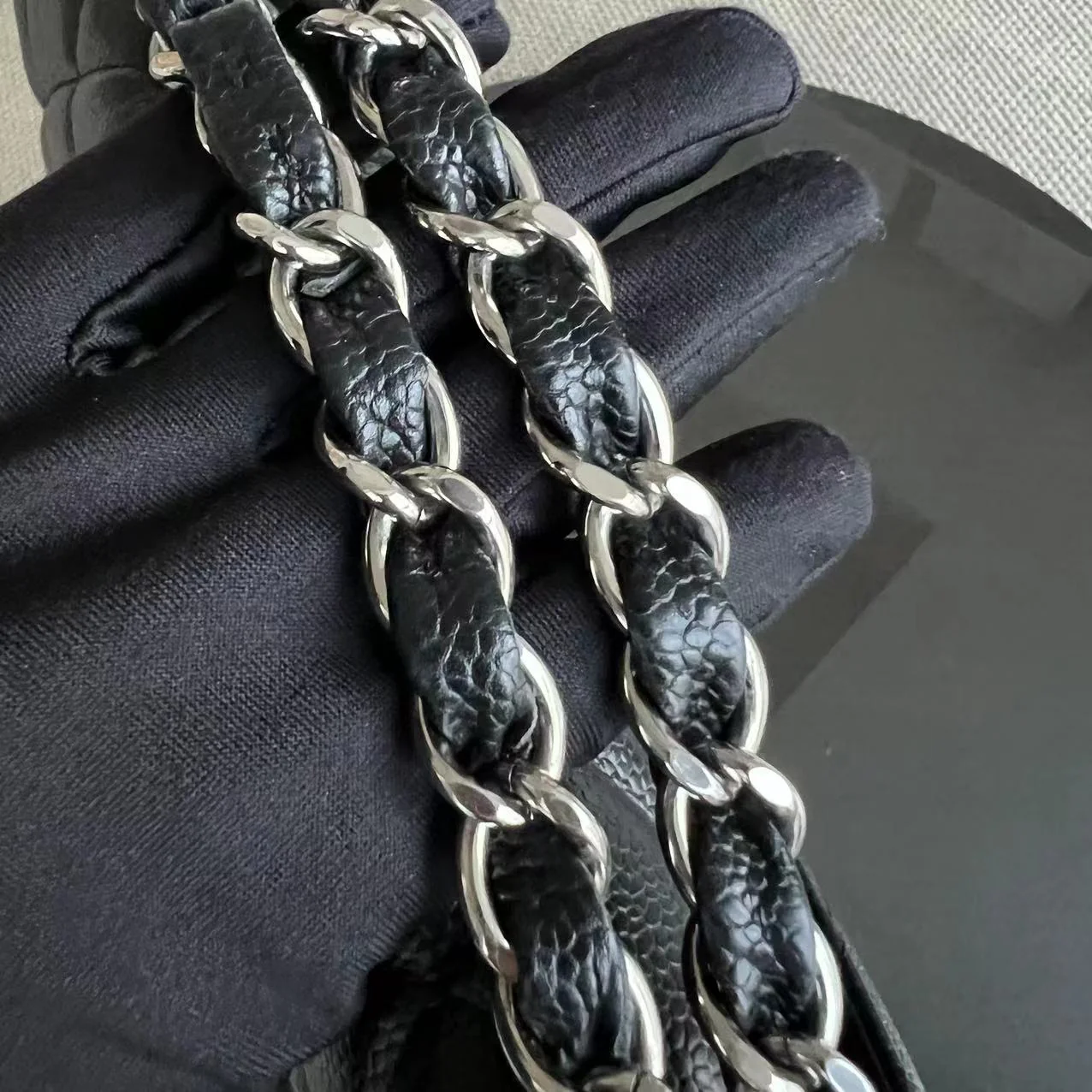 Chanel Caviar Jumbo Classic Flap Quilted Grained Calfskin Black Silver Hardware Series 12 - Best Luxury Designers