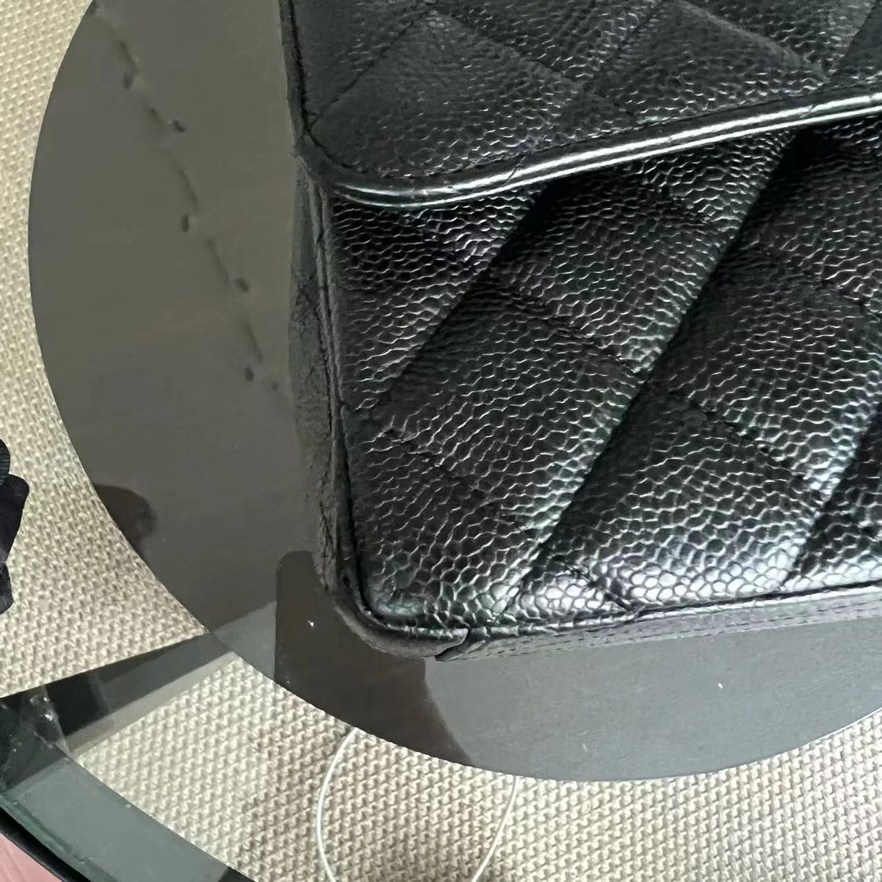 Chanel Caviar Maxi Classic Flap Single Flap Quilted Grained Calfskin Black Golden Hardware Series 13 - Best Luxury Designers