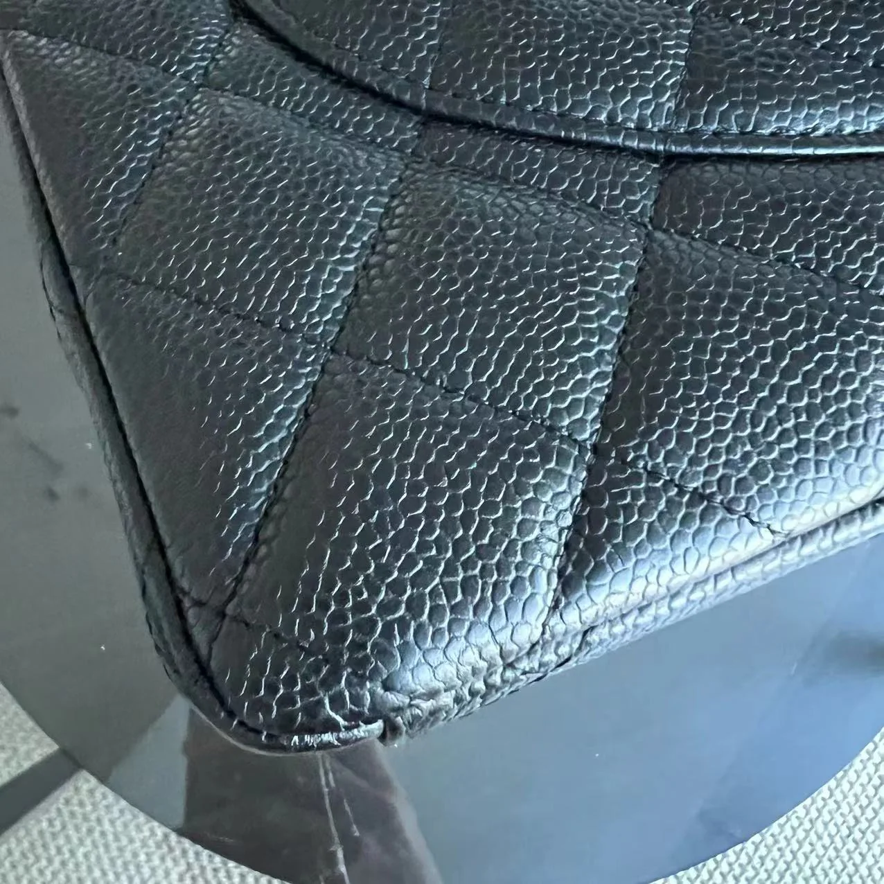 Chanel Caviar Maxi Double Flap Classic Flap 33CM Quilted Grained Calfskin Black Golden Hardware Series 14 - Best Luxury Designers