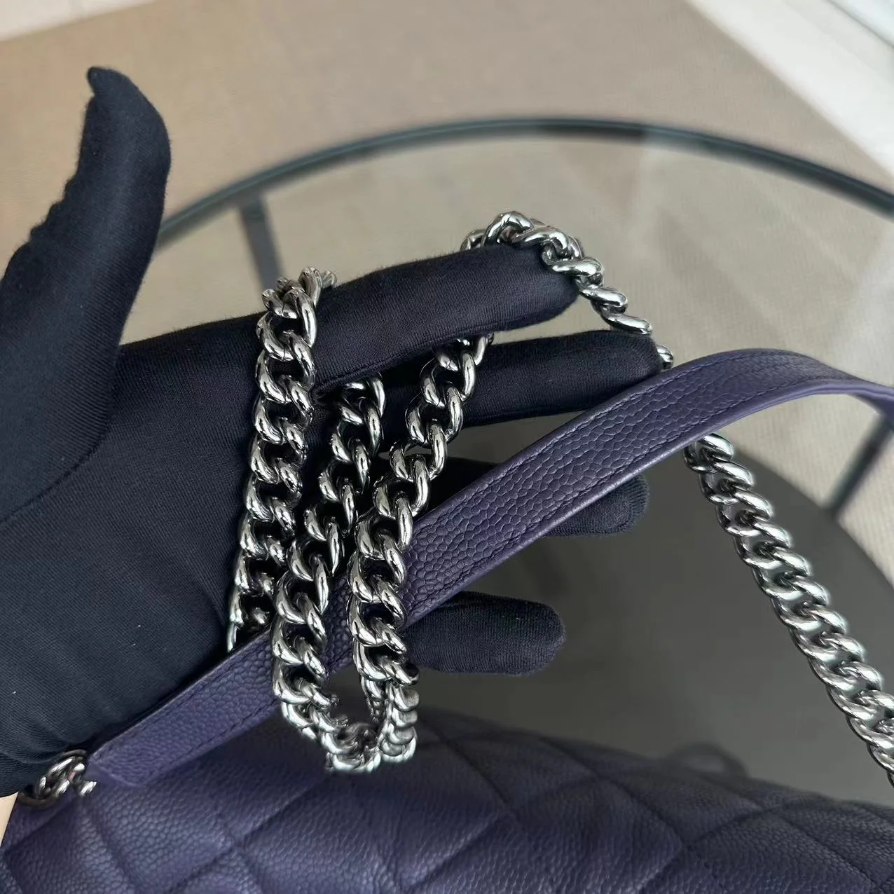 Chanel Caviar Quilted Jumbo Matelasse Seasonal Flap Quilted Calfskin SHW No 16 - Best Luxury Designers