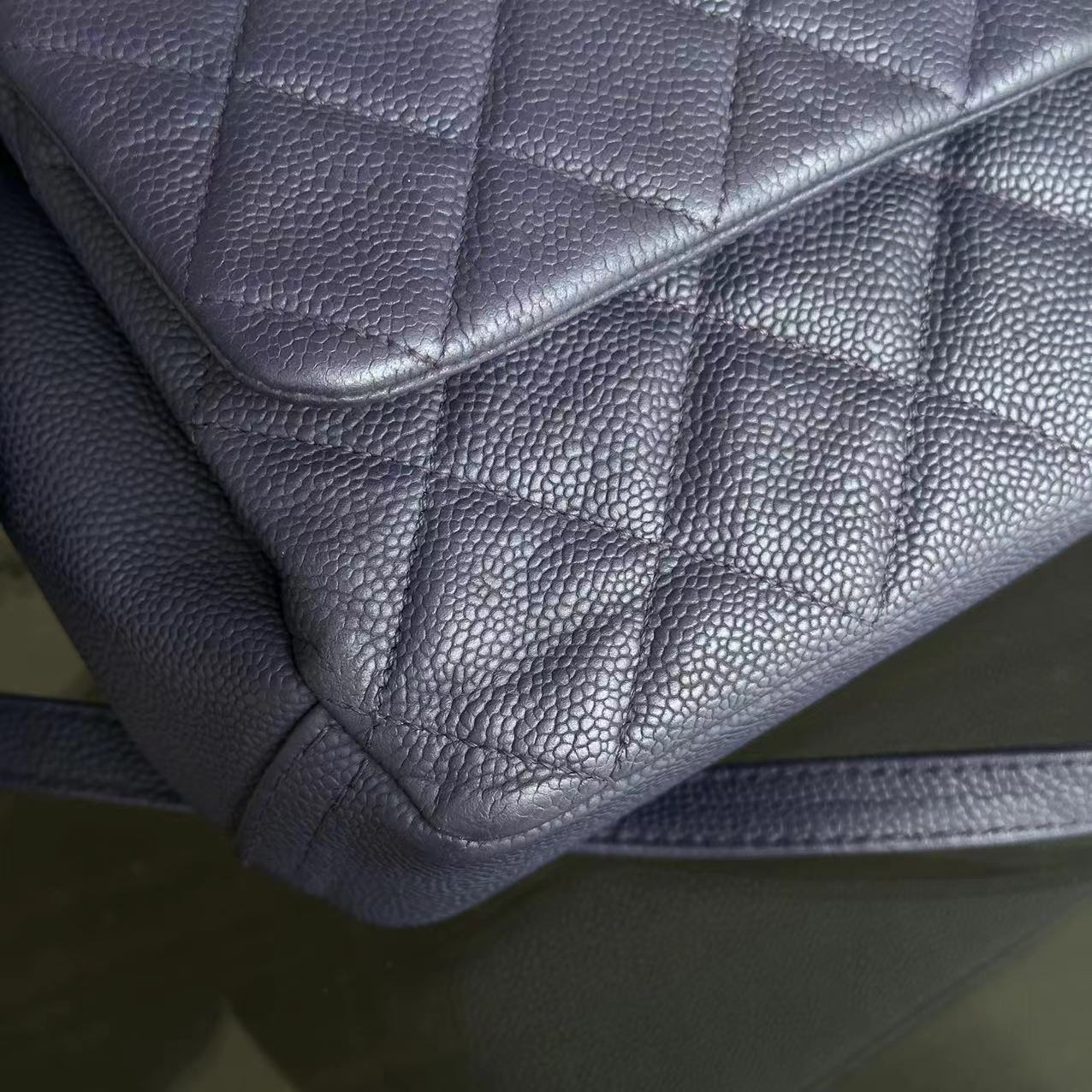 Chanel Caviar Quilted Jumbo Matelasse Seasonal Flap Quilted Calfskin SHW No 16 - Best Luxury Designers