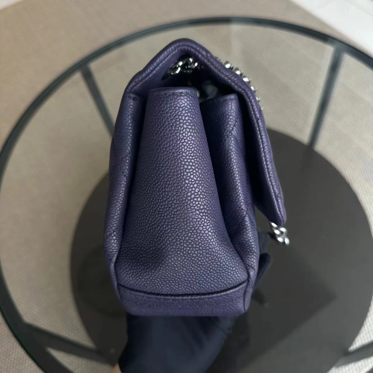 Chanel Caviar Quilted Jumbo Matelasse Seasonal Flap Quilted Calfskin SHW No 16 - Best Luxury Designers