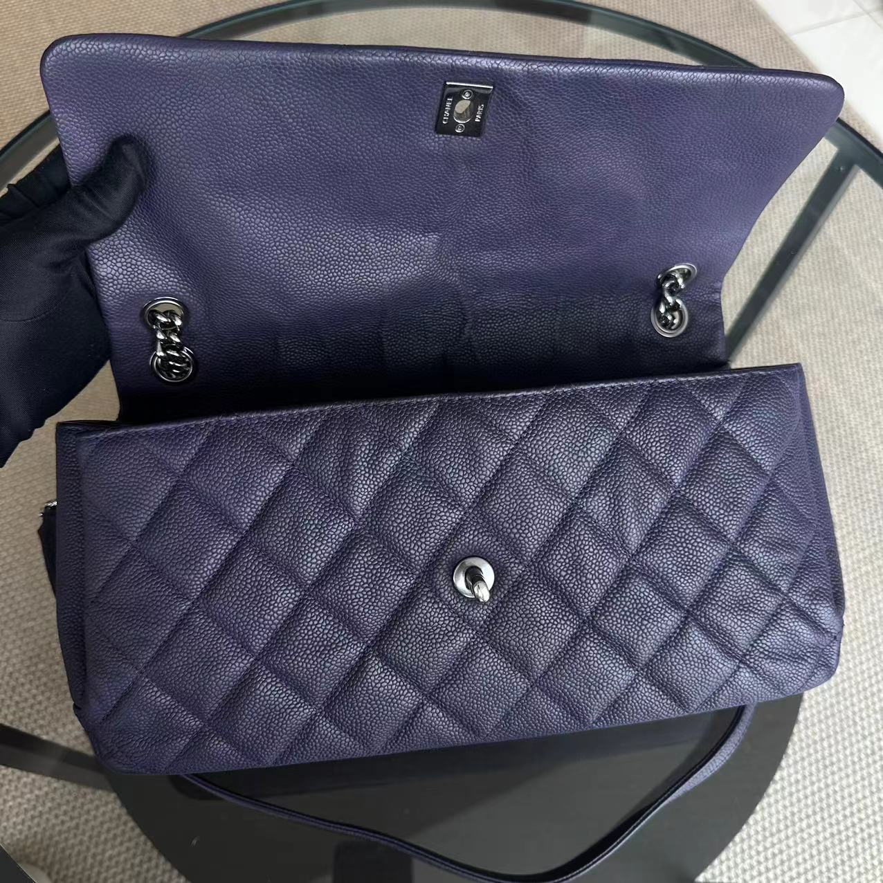 Chanel Caviar Quilted Jumbo Matelasse Seasonal Flap Quilted Calfskin SHW No 16 - Best Luxury Designers