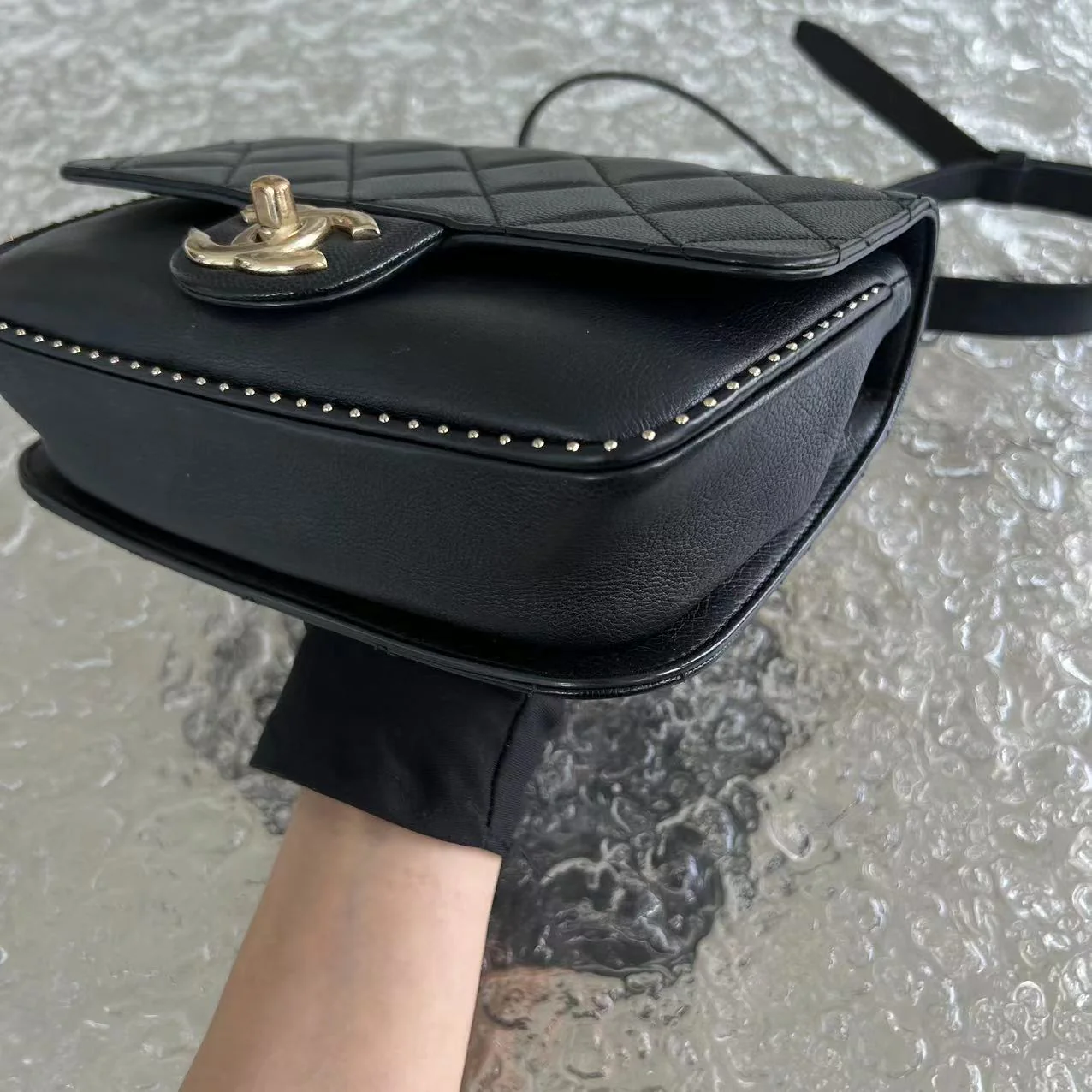 Chanel Caviar Seasonal Flap Quilted Calfskin Black Golden Hardware Series 24 - Best Luxury Designers