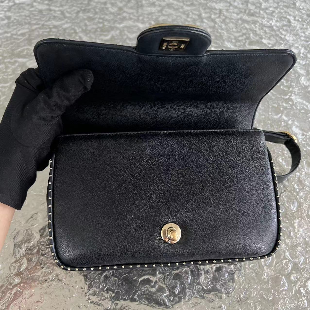 Chanel Caviar Seasonal Flap Quilted Calfskin Black Golden Hardware Series 24 - Best Luxury Designers