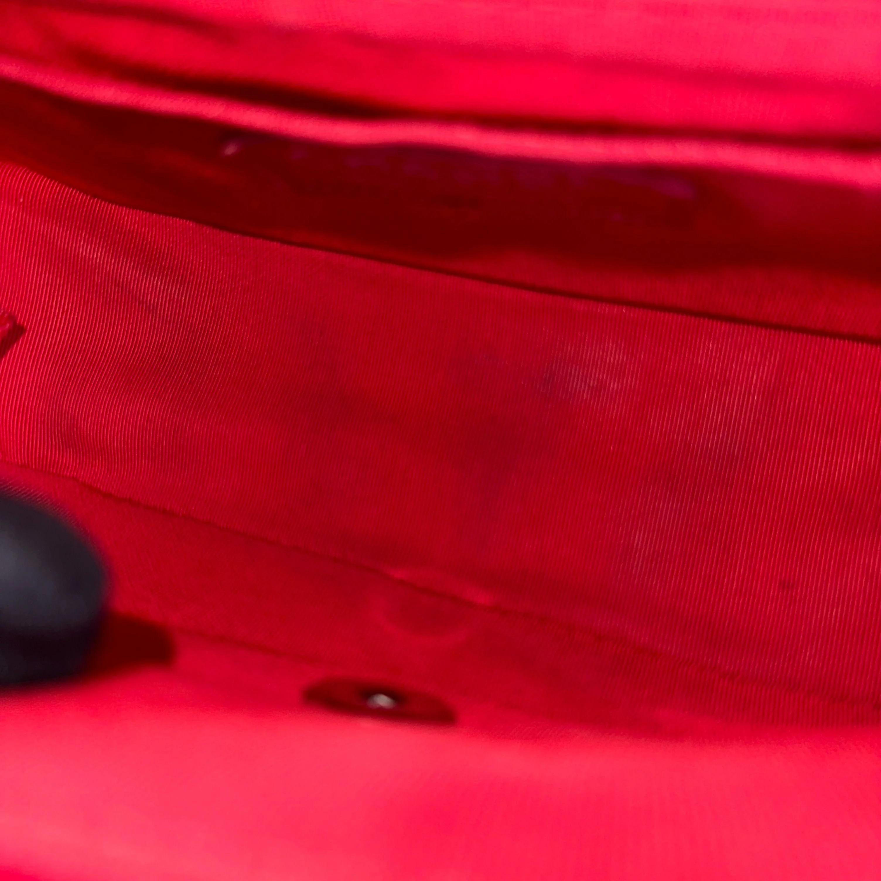 Chanel Caviar V Stitch Chevron Mini Square Seasonal Flap Red SHW No 24 - Best Luxury Designers