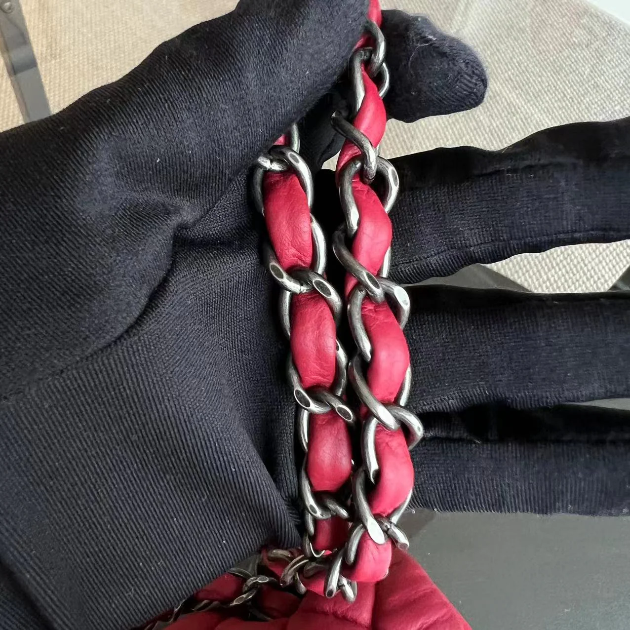 Chanel CC Puffer Bubble Seasonal Classic Flap Calfskin Red Silver Hardware Series 17 - Best Luxury Designers