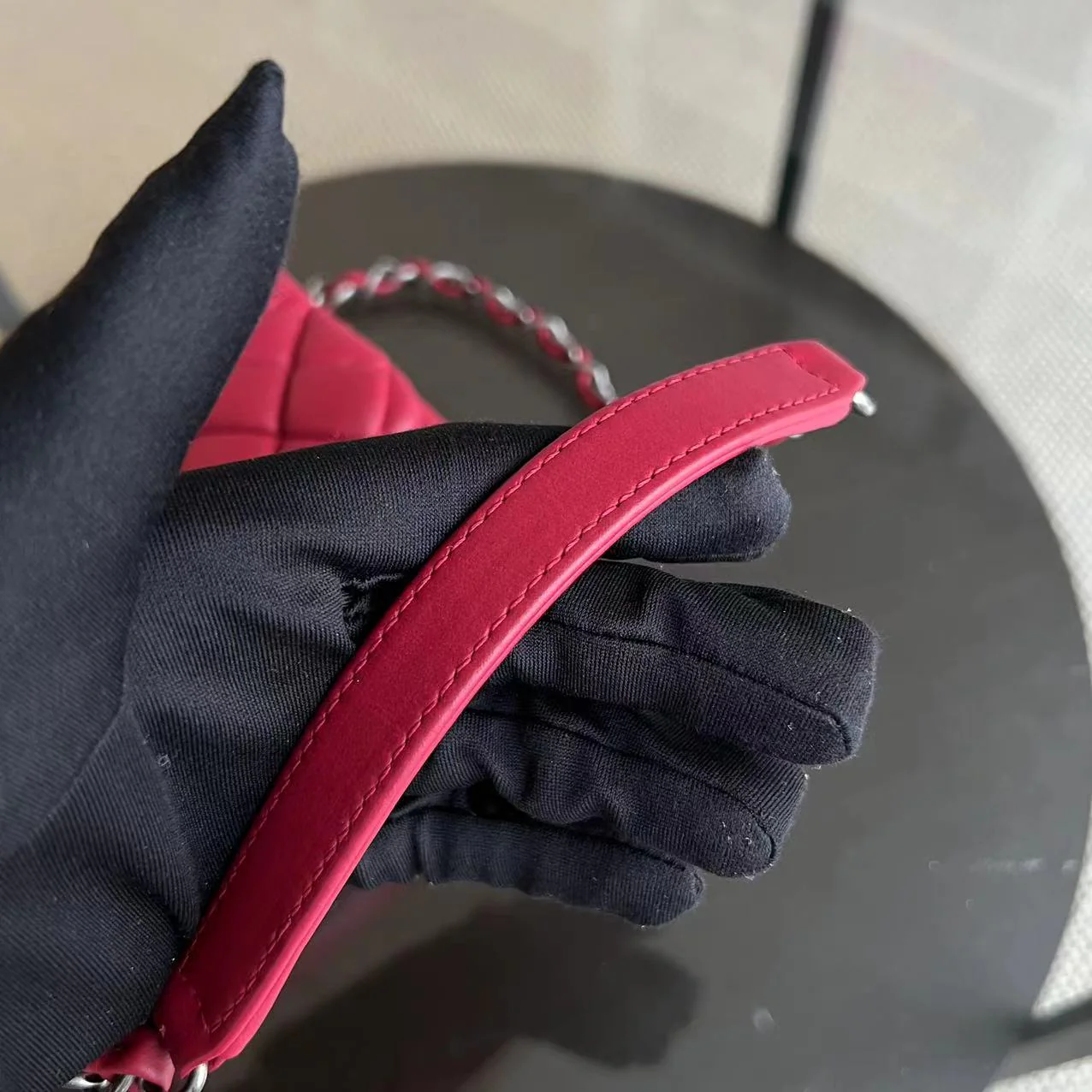 Chanel CC Puffer Bubble Seasonal Classic Flap Calfskin Red Silver Hardware Series 17 - Best Luxury Designers