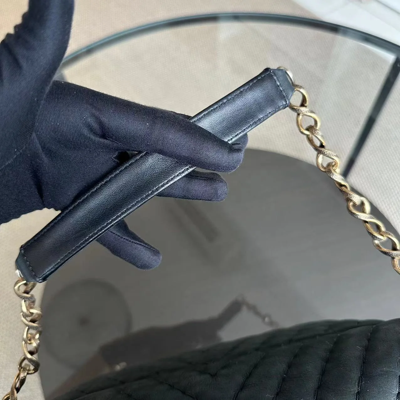 Chanel Chevron V-Stich Seasonal Classic Flap Black GHW NO 14 - Best Luxury Designers