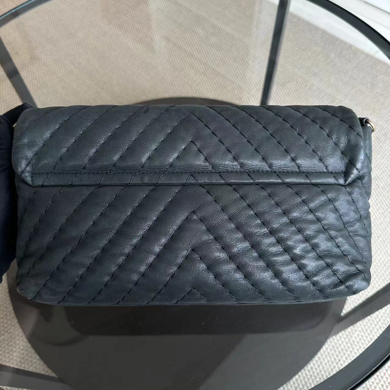 Chanel Chevron V-Stich Seasonal Classic Flap Black GHW NO 14 - Best Luxury Designers
