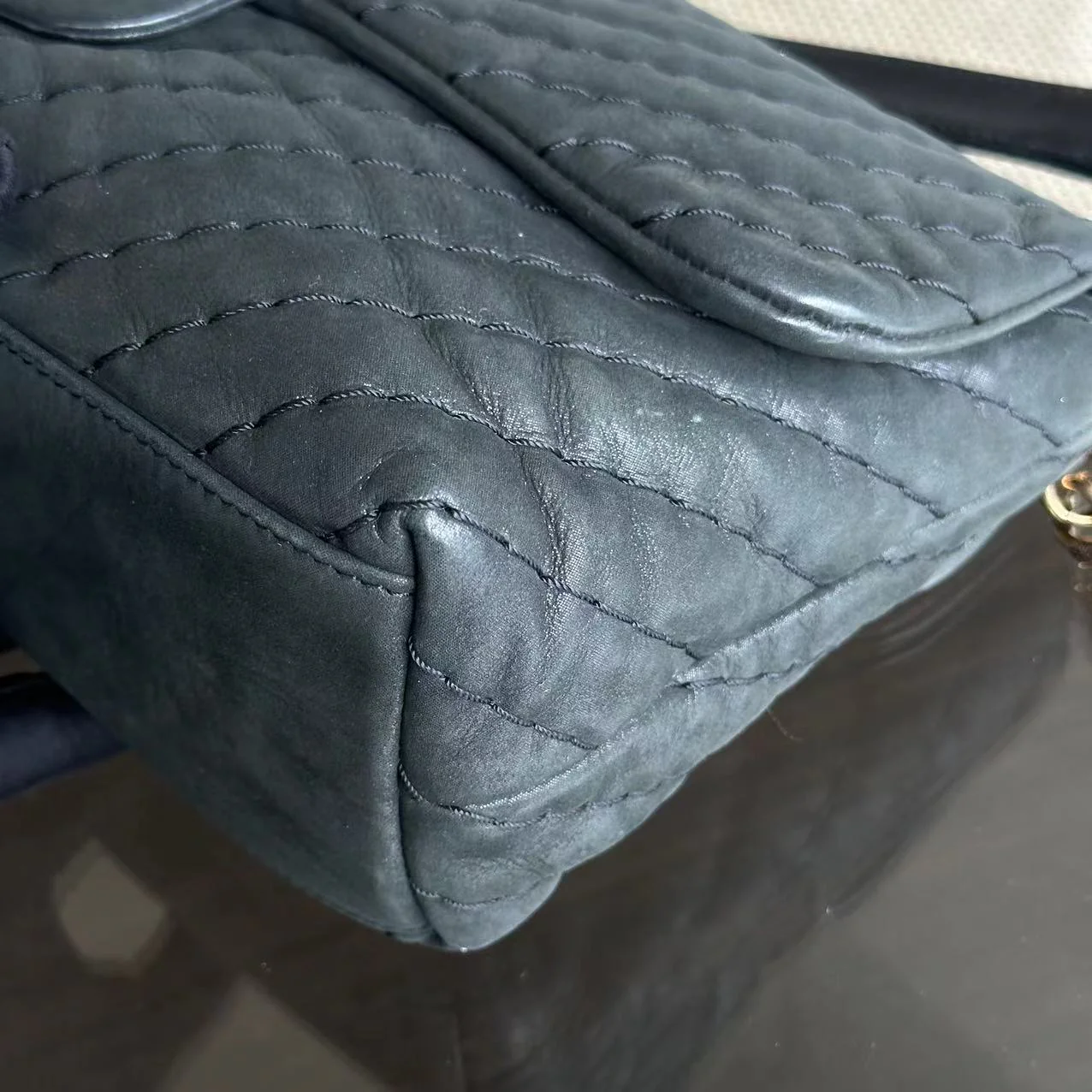 Chanel Chevron V-Stich Seasonal Classic Flap Black GHW NO 14 - Best Luxury Designers