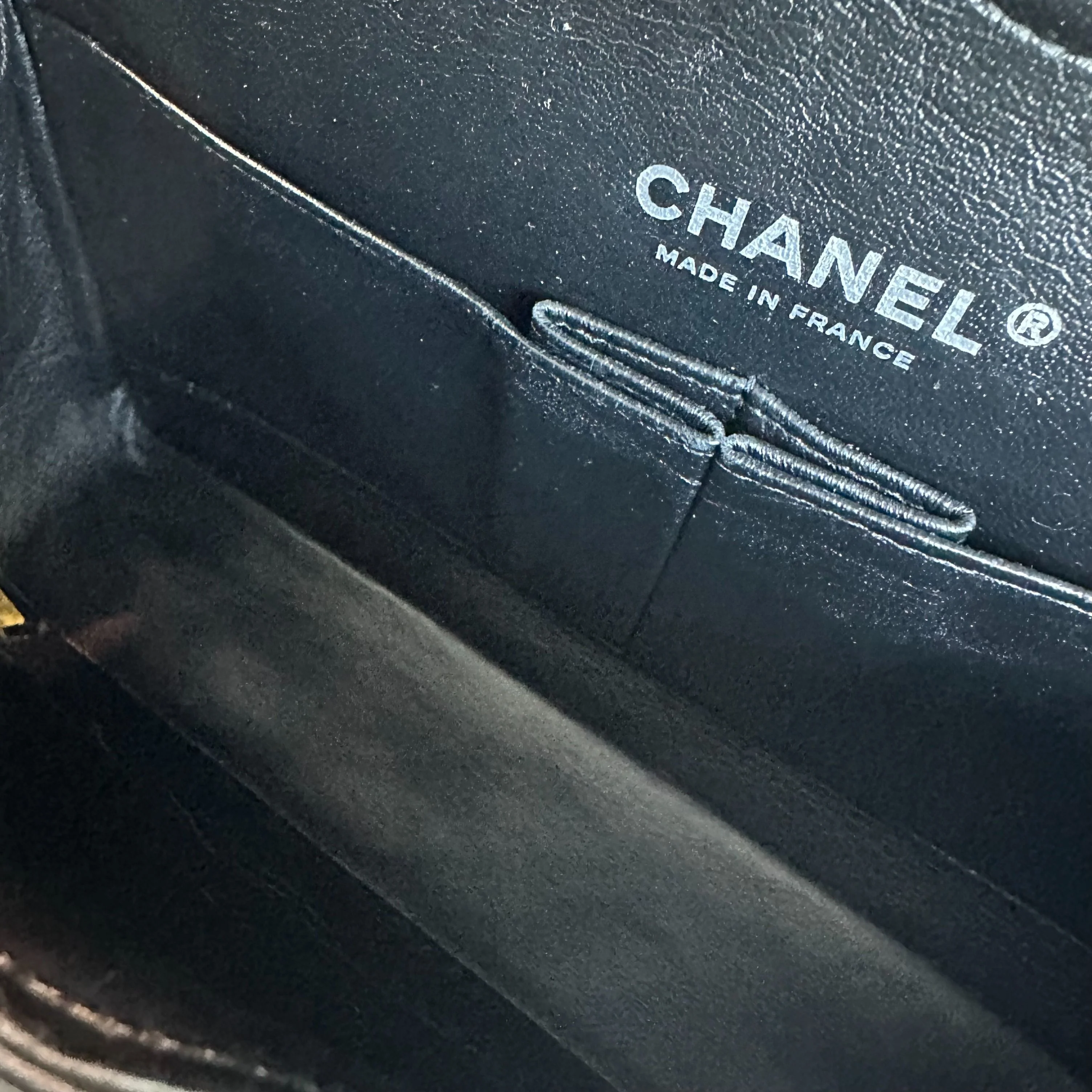 Chanel Classic Flap Medium Double Flap Patent Leather Quilted Black SHW - Best Luxury Designers