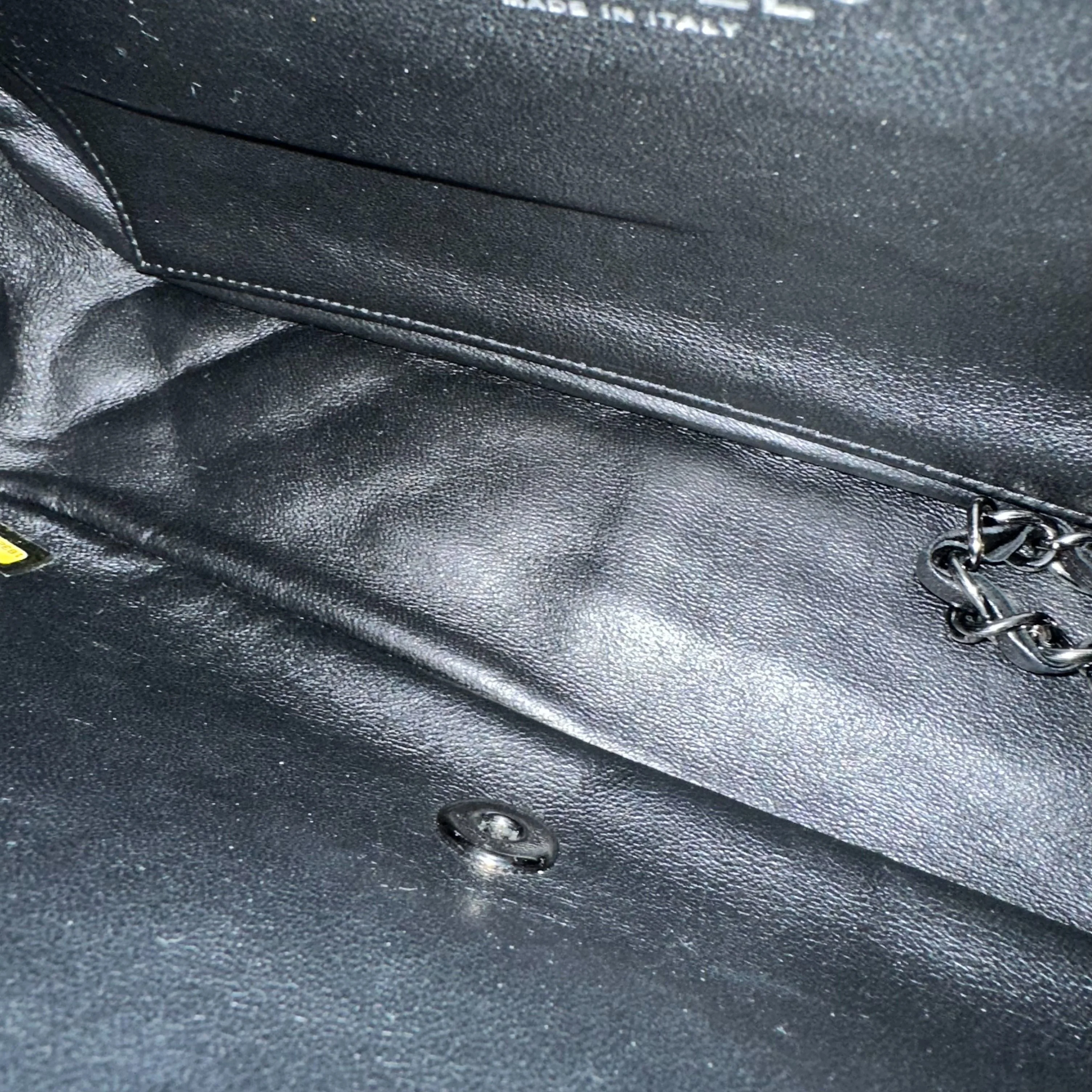 Chanel Classic Twist Timeless Jumbo Patent With Lambskin Black No 18 - Best Luxury Designers