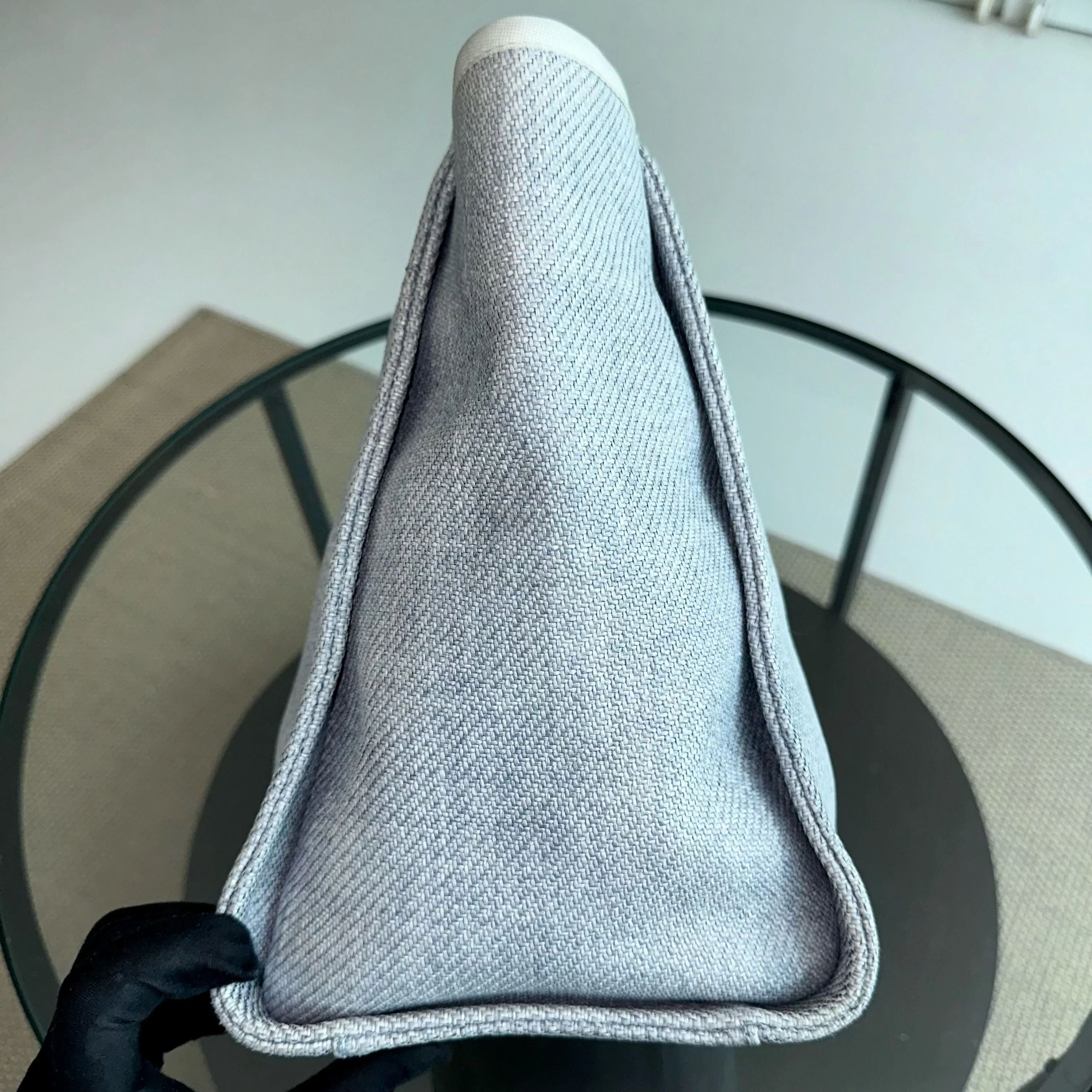 Chanel Deauville Large Light Blue Canvas SHW No 18 - Best Luxury Designers