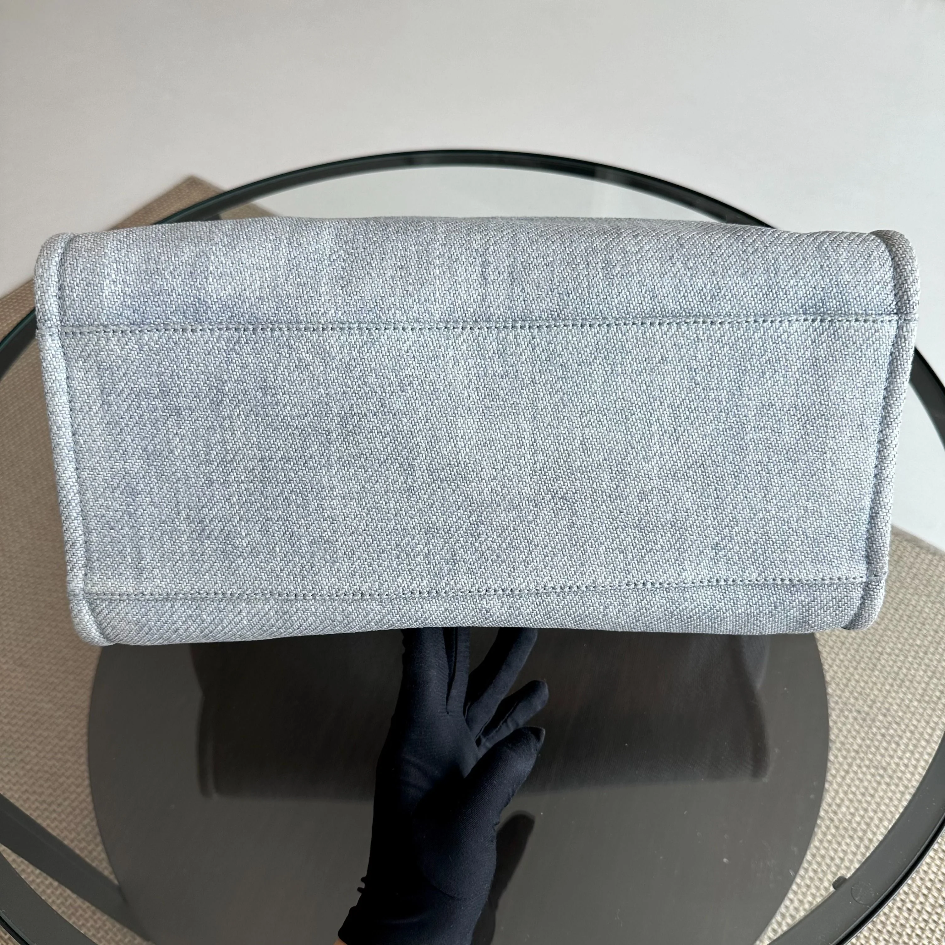 Chanel Deauville Large Light Blue Canvas SHW No 18 - Best Luxury Designers