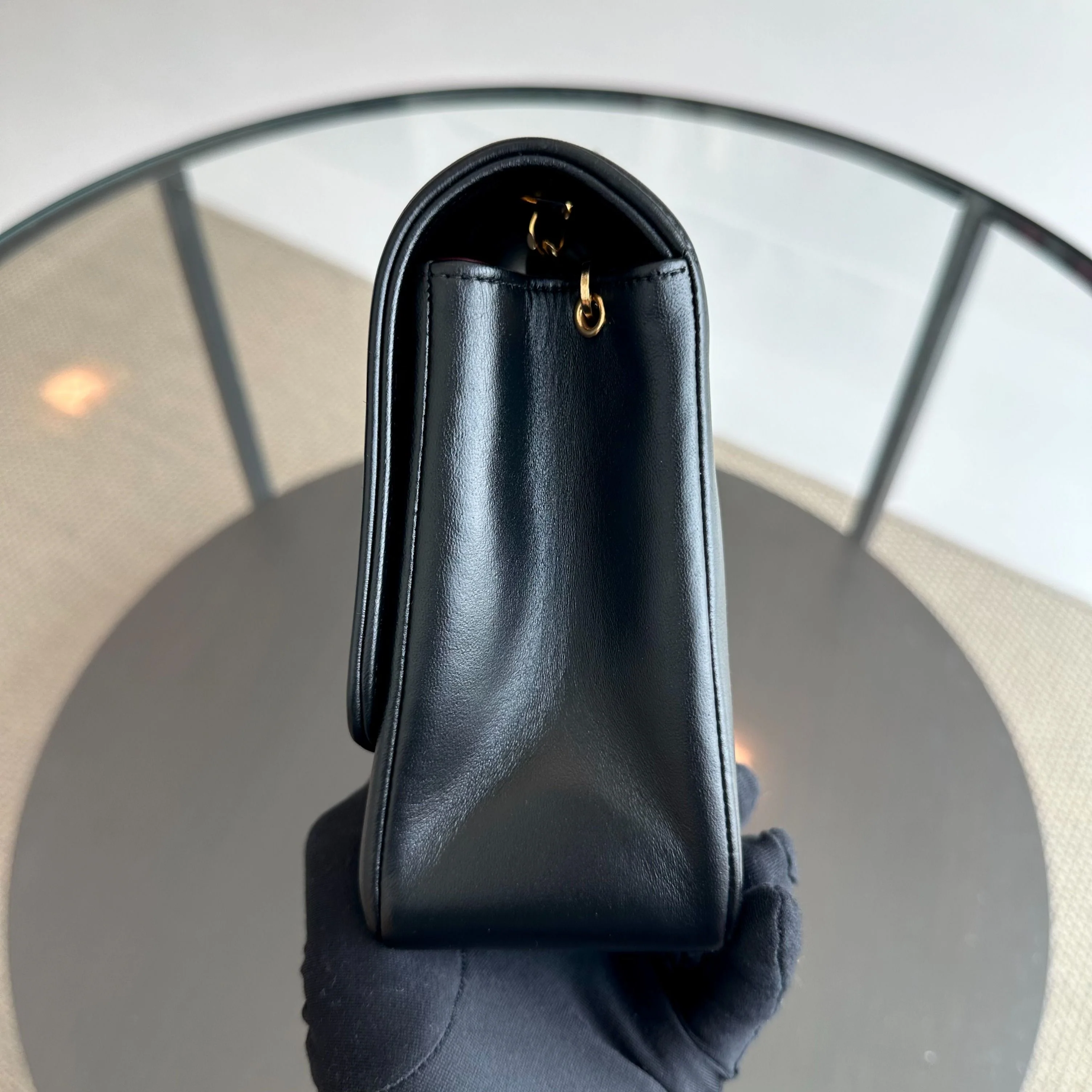 Chanel Diana Medium Vintage 24K Gold Quilted Lambskin Flap Black GHW No 2 - Best Luxury Designers