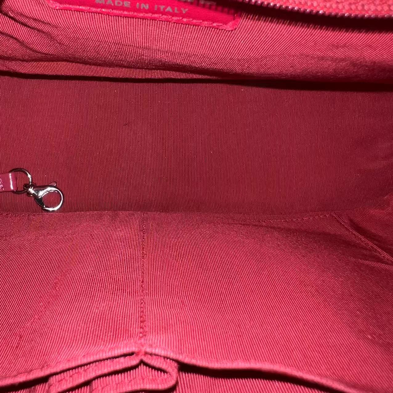 Chanel Gabrielle Medium 27CM Chevron Calfskin Hot Pink Two-tone Hardware Series 26 - Best Luxury Designers