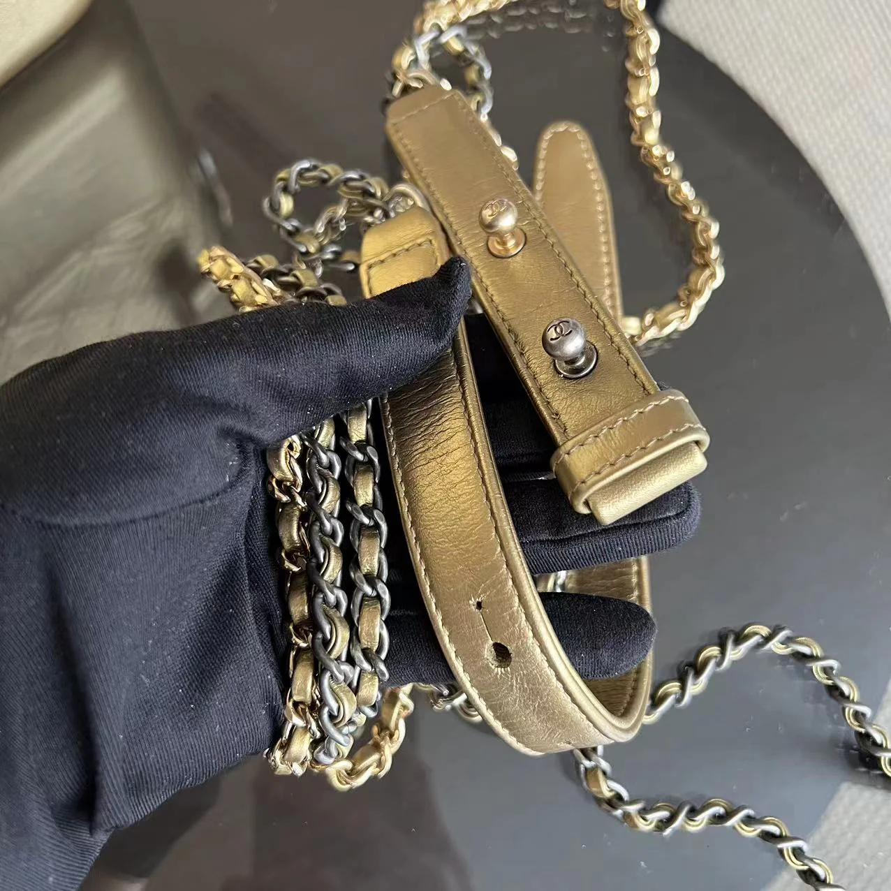 Chanel Gabrielle Medium 28CM Quilted Calfskin Gold GHW - Best Luxury Designers