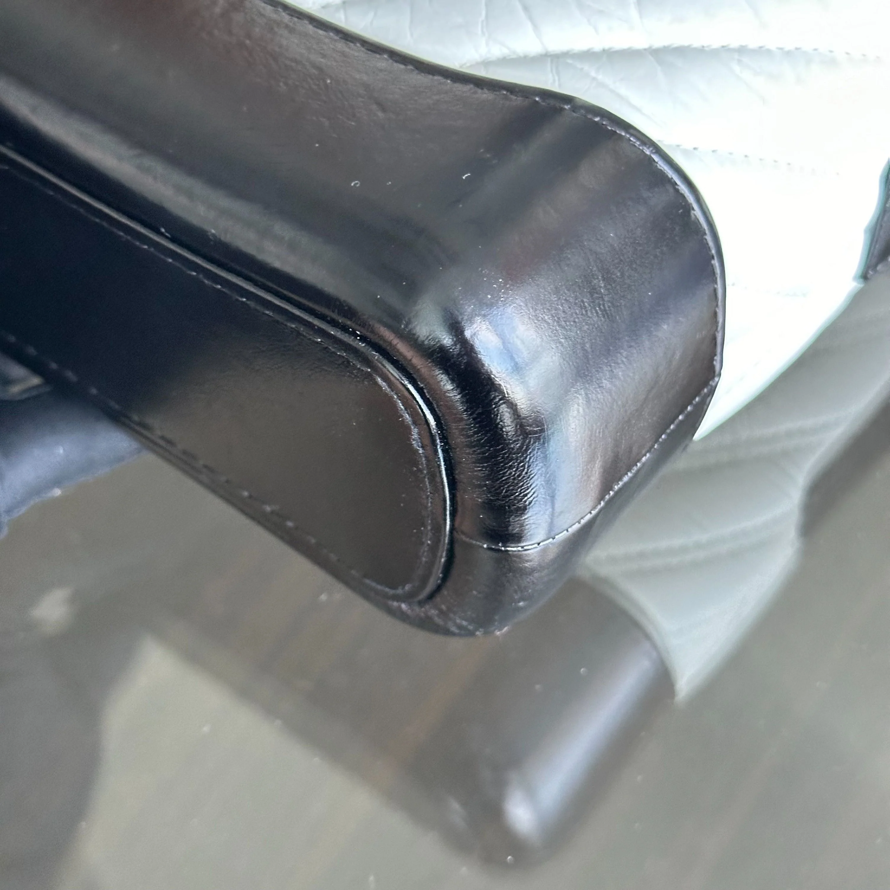 Chanel Gabrielle Small Hobo Chevron Calfskin White Black Two-Tone GHW No 27 - Best Luxury Designers