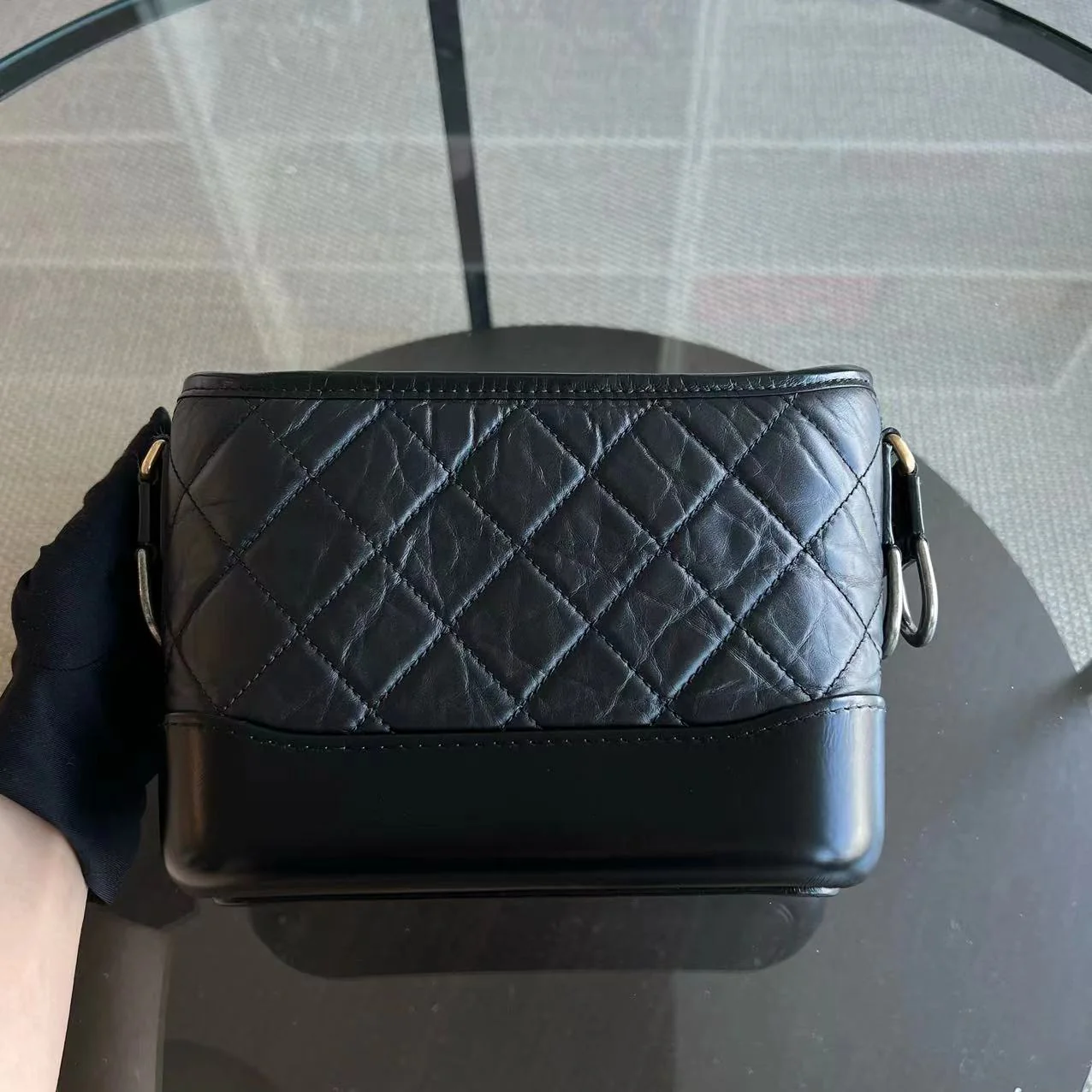 Chanel Gabrielle Small Hobo Quilted Calfskin Black GHW No 29 - Best Luxury Designers