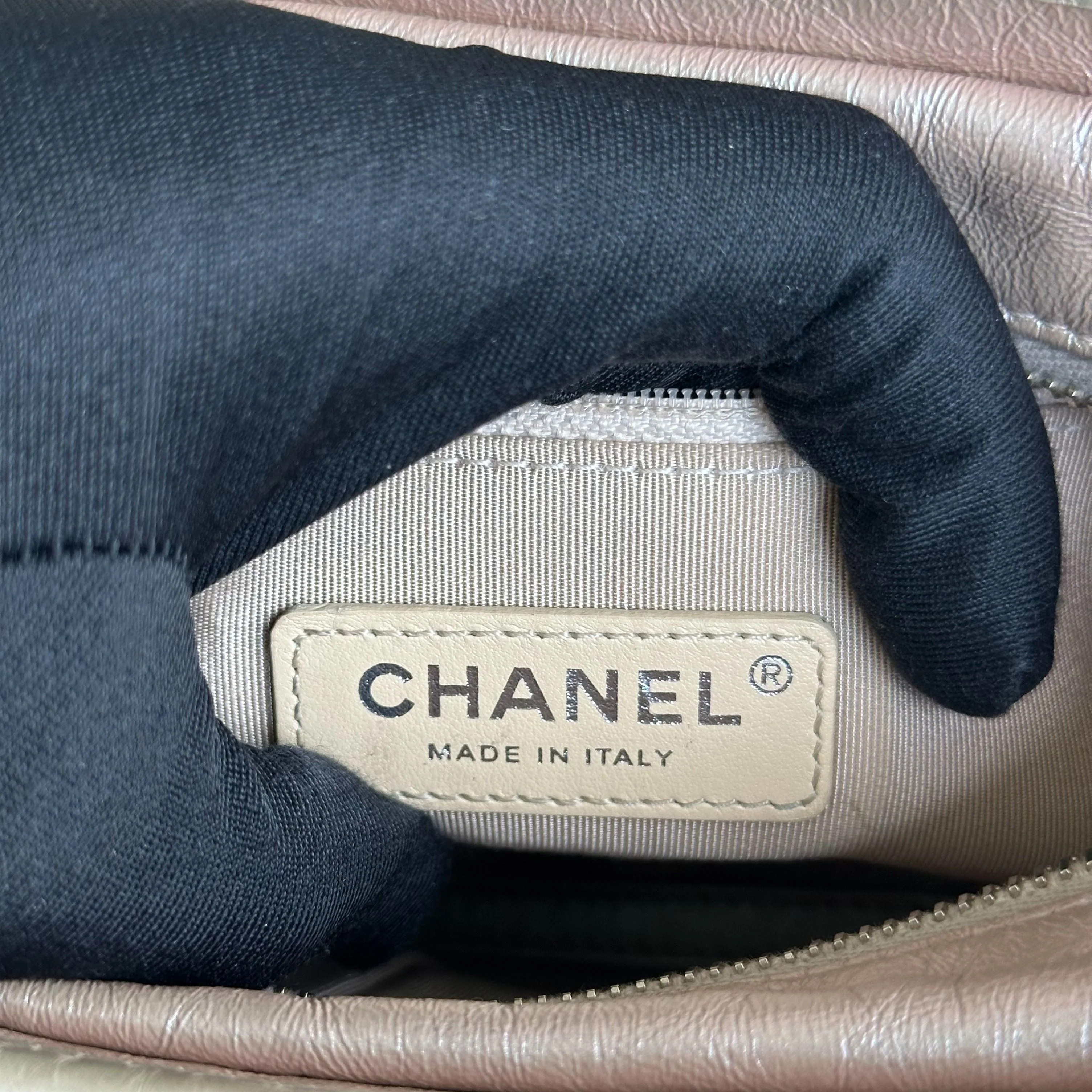 Chanel Gabrielle Small Hobo Quilted Calfskin Iridescent Pink GHW No 27 - Best Luxury Designers