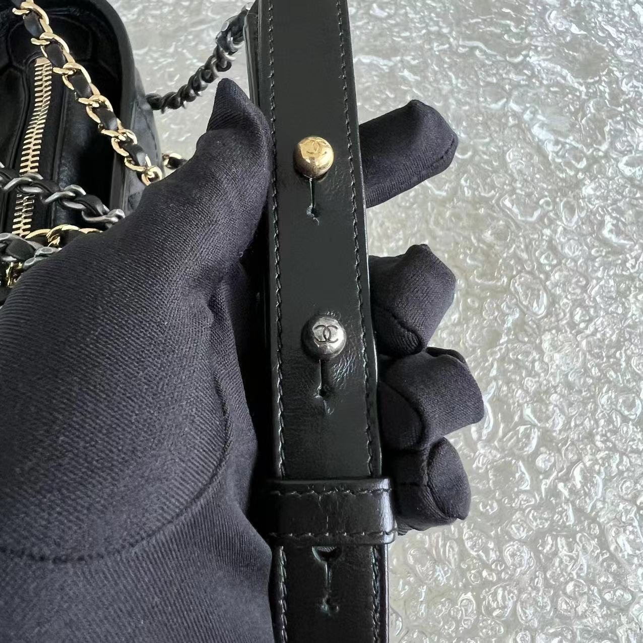 Chanel Gabrielle Small Quilted Calfskin Black Two-tone Hardware Series 28 - Best Luxury Designers