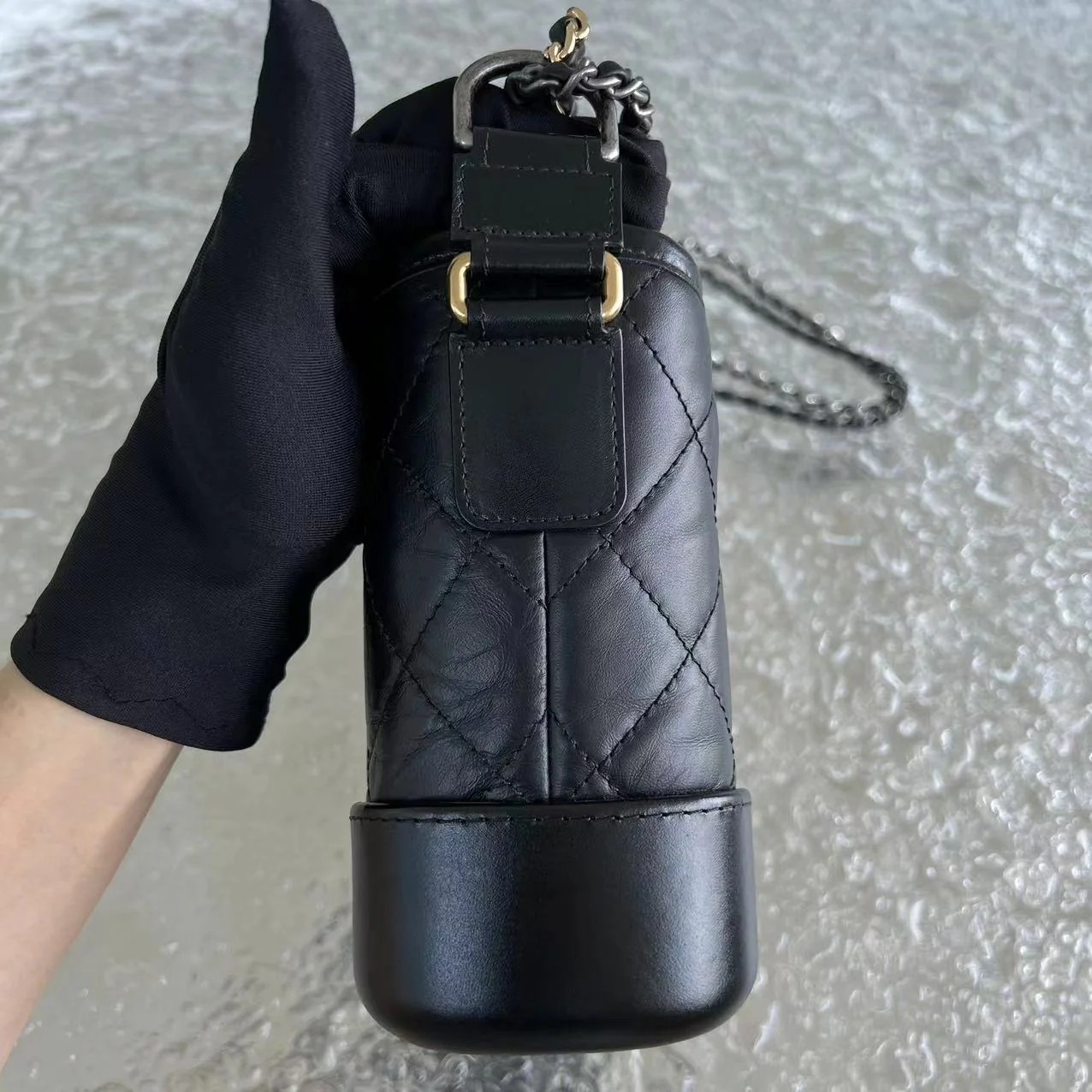 Chanel Gabrielle Small Quilted Calfskin Black Two-tone Hardware Series 28 - Best Luxury Designers