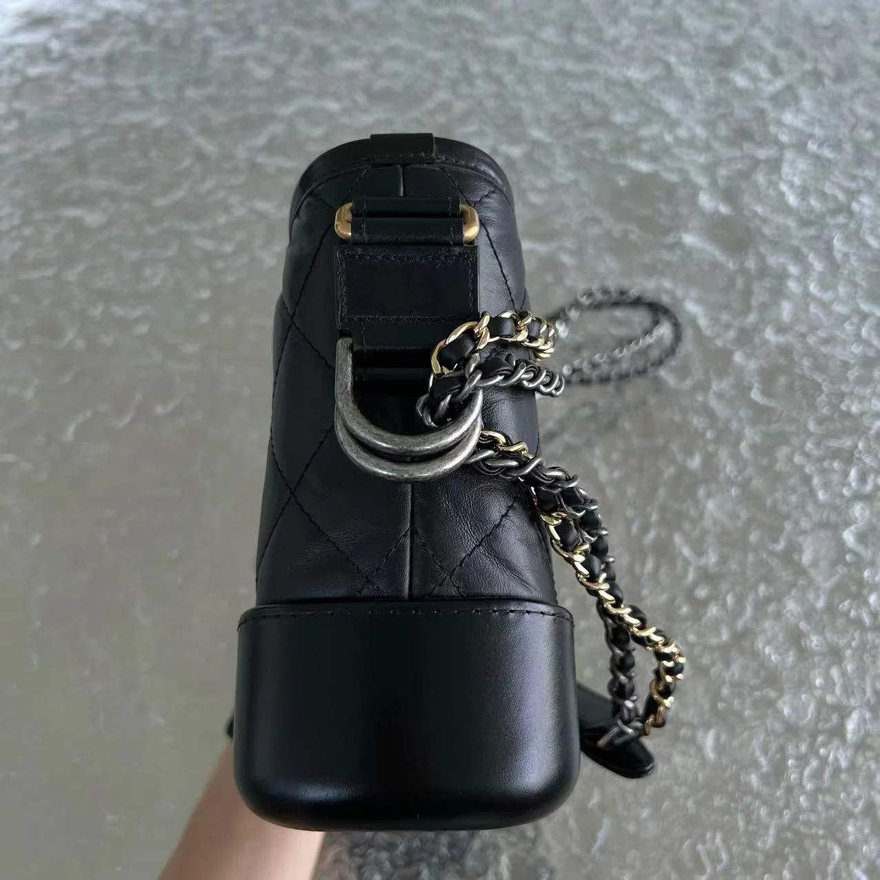 Chanel Gabrielle Small Quilted Calfskin Black Two-tone Hardware Series 28 - Best Luxury Designers