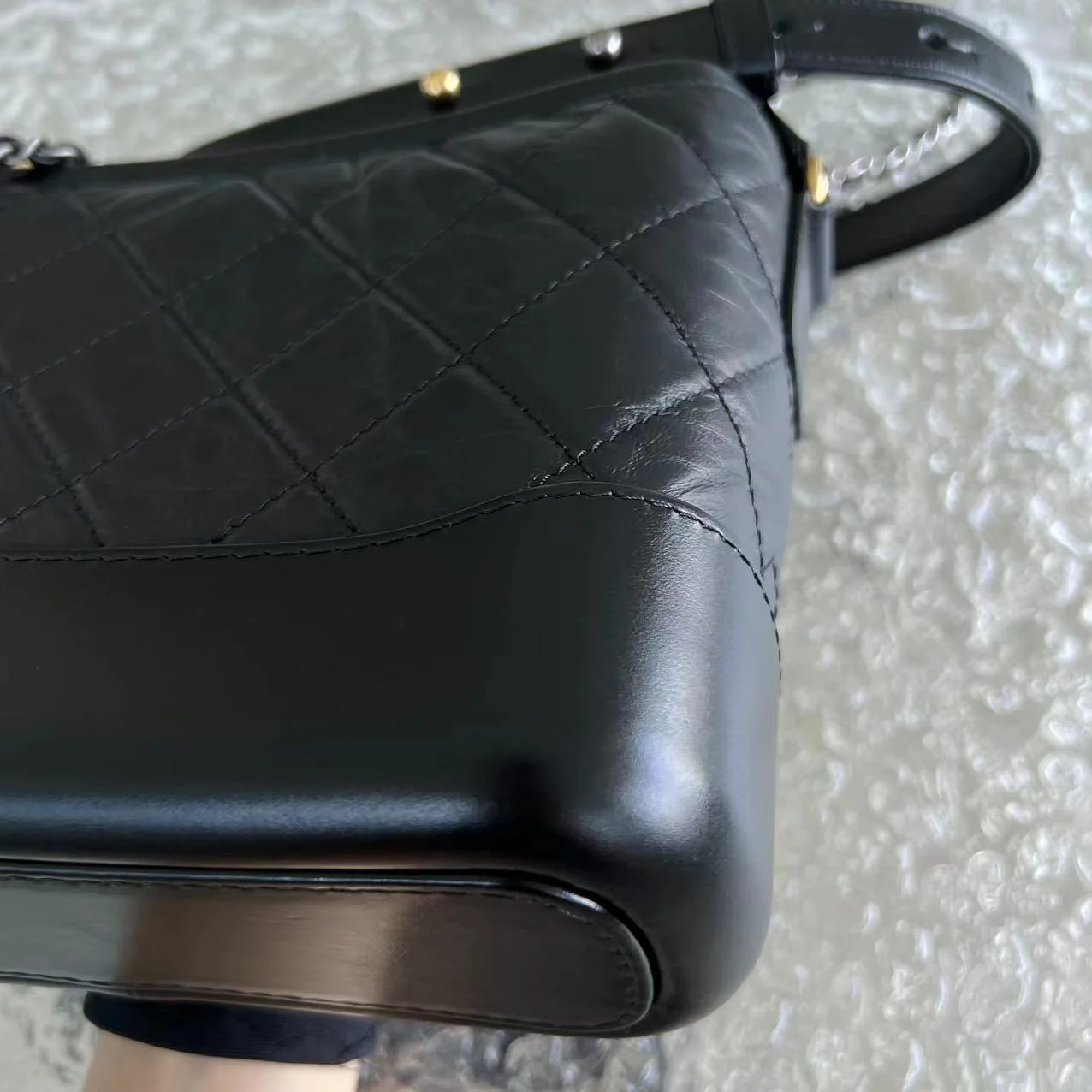 Chanel Gabrielle Small Quilted Calfskin Black Two-tone Hardware Series 28 - Best Luxury Designers