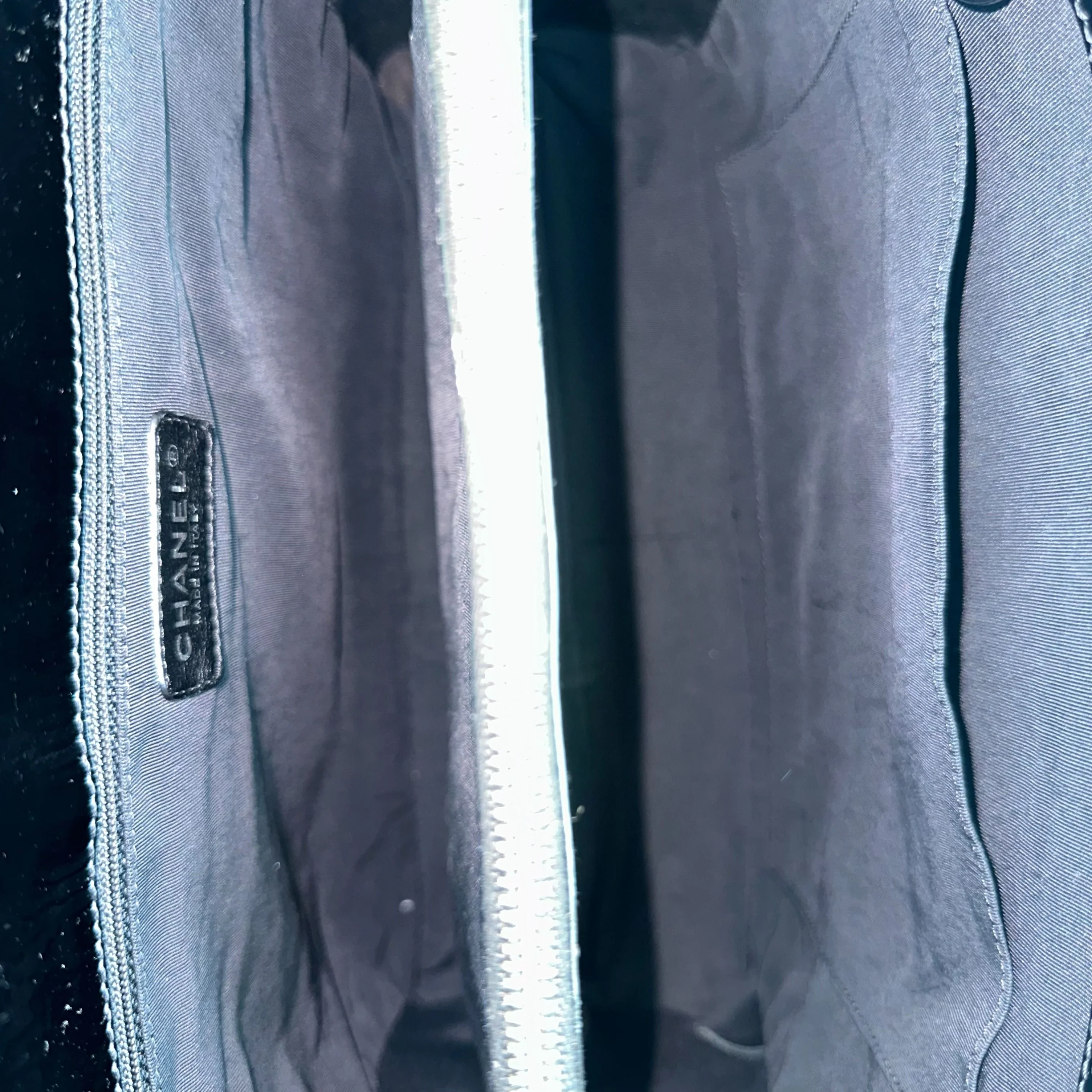 Chanel GST Grand Shopping Tote Patent Leather Quilted Black SHW No 12 - Best Luxury Designers