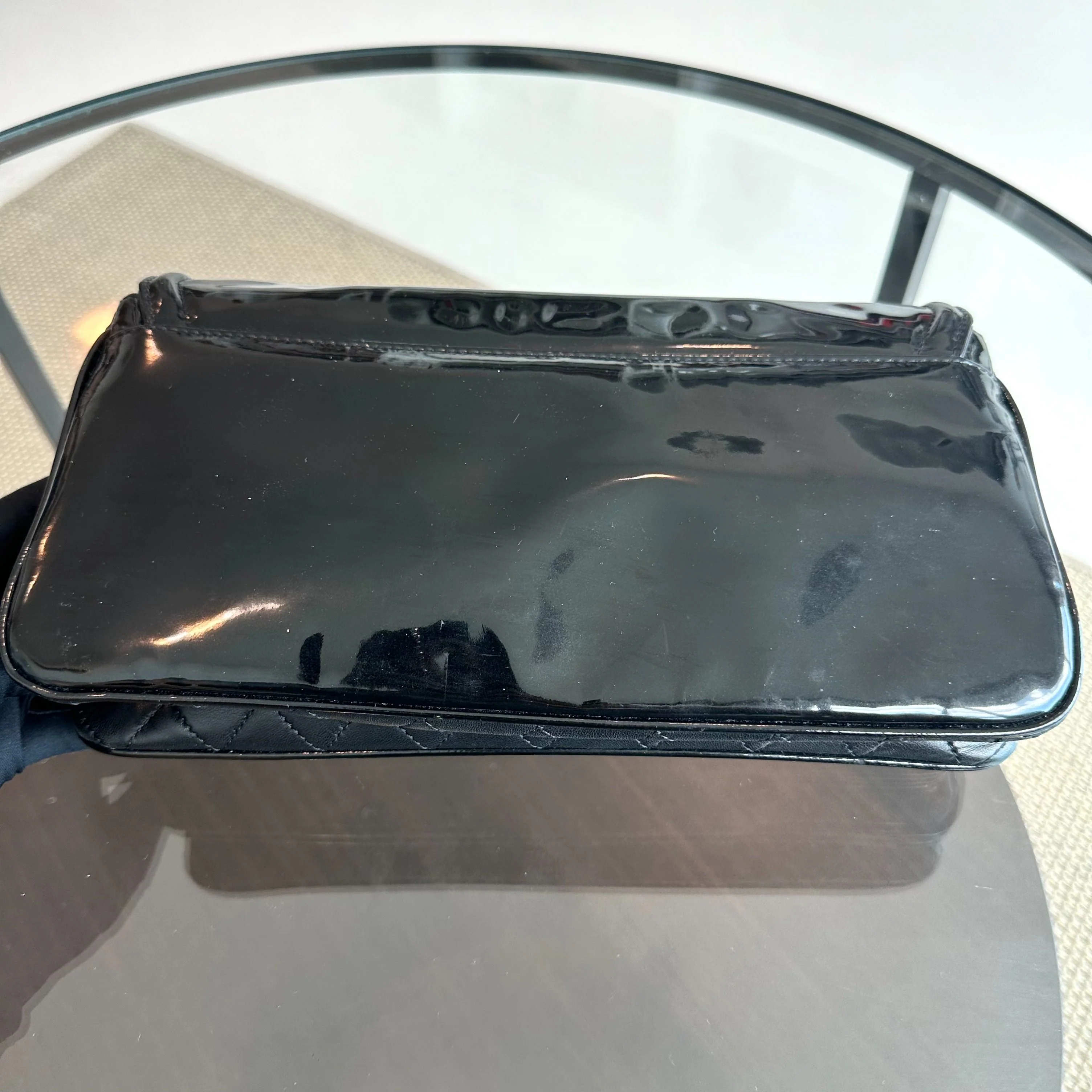 Chanel Lipstick Flap Bag Patent Vinyl Leather Black No 13 - Best Luxury Designers